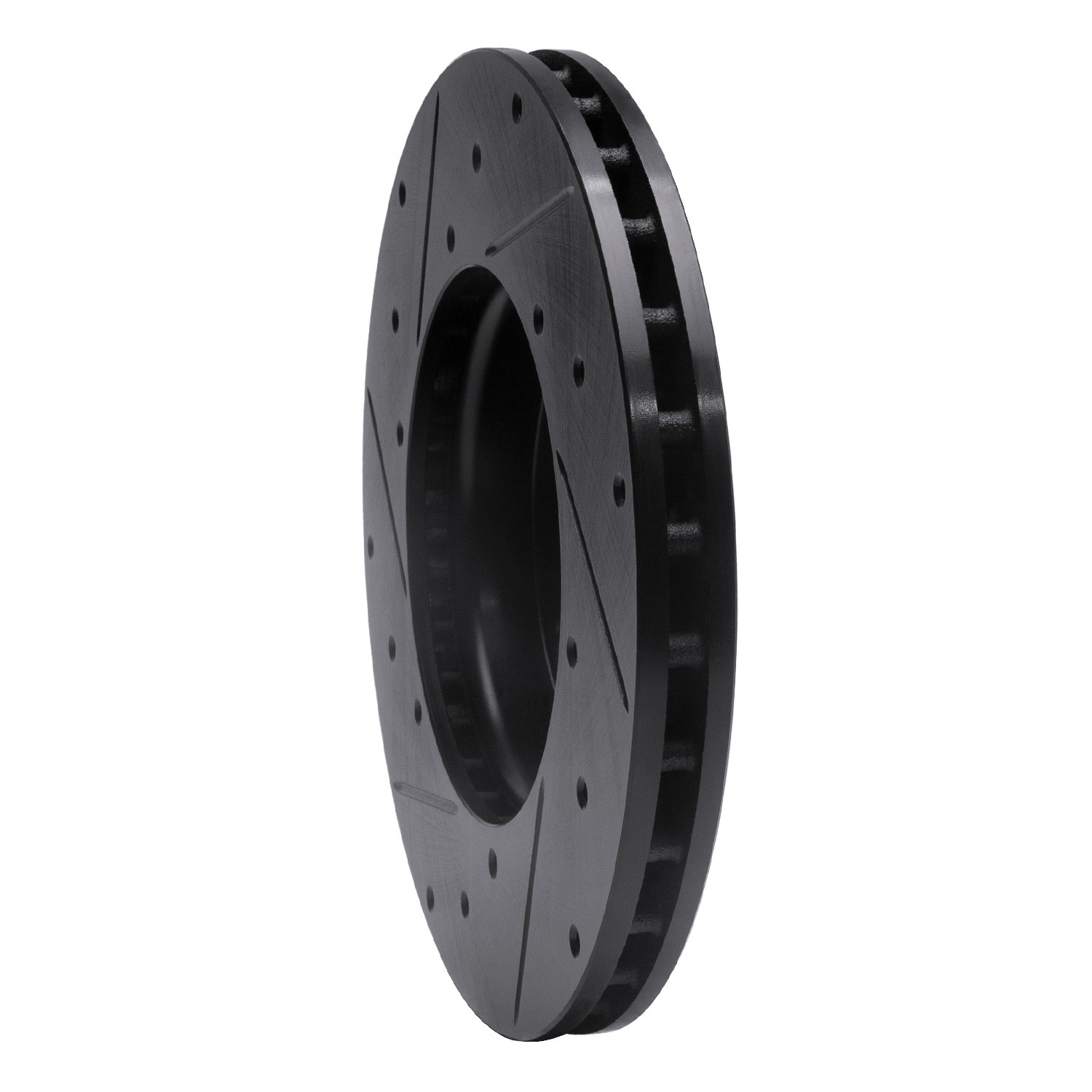 DYN 633-54067R DFC Brake Rotor - Drilled and Slotted - Black - Image 5