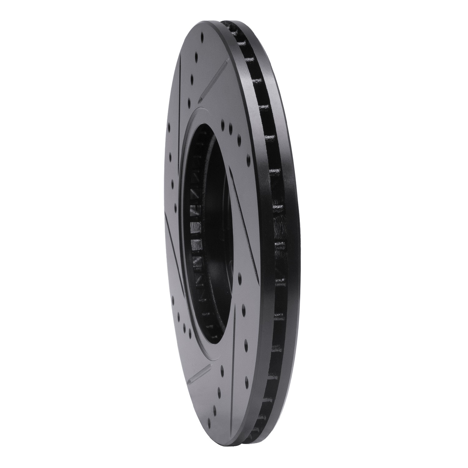 DYN 633-54075R DFC Brake Rotor - Drilled and Slotted - Black - Image 5