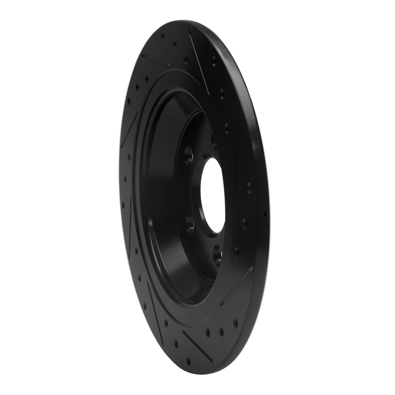 DYN 633-54076L DFC Brake Rotor - Drilled and Slotted - Black - Image 5