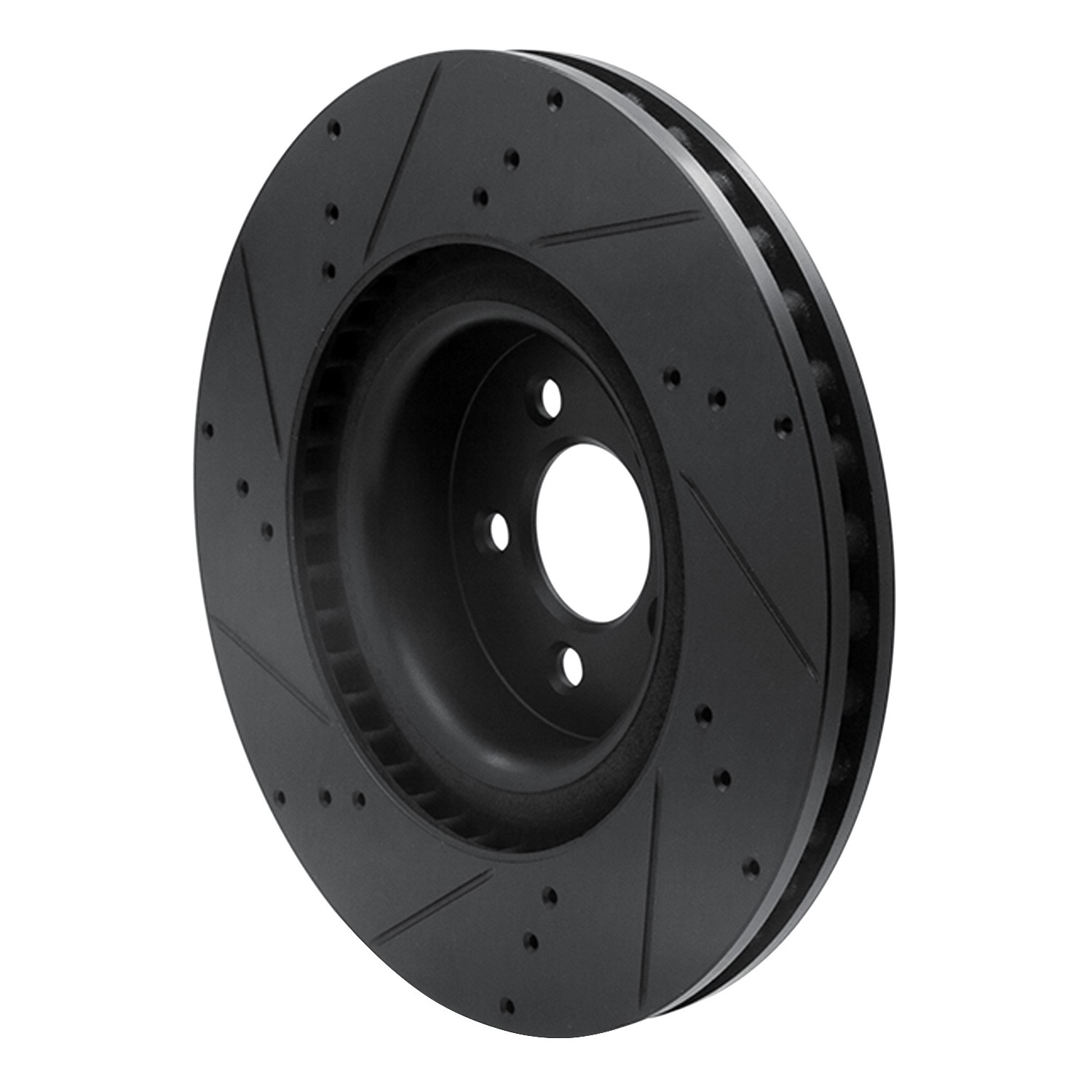 DYN 633-54079R DFC Brake Rotor - Drilled and Slotted - Black - Image 5
