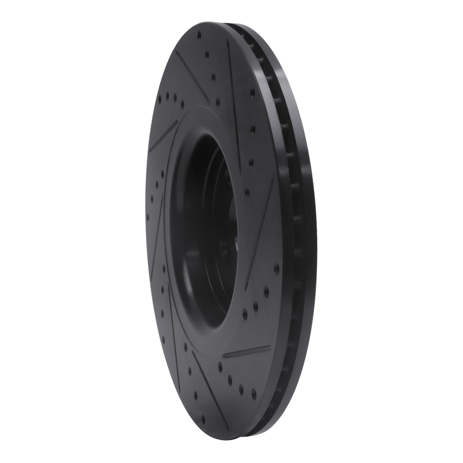DYN 633-54082L DFC Brake Rotor - Drilled and Slotted - Black - Image 5