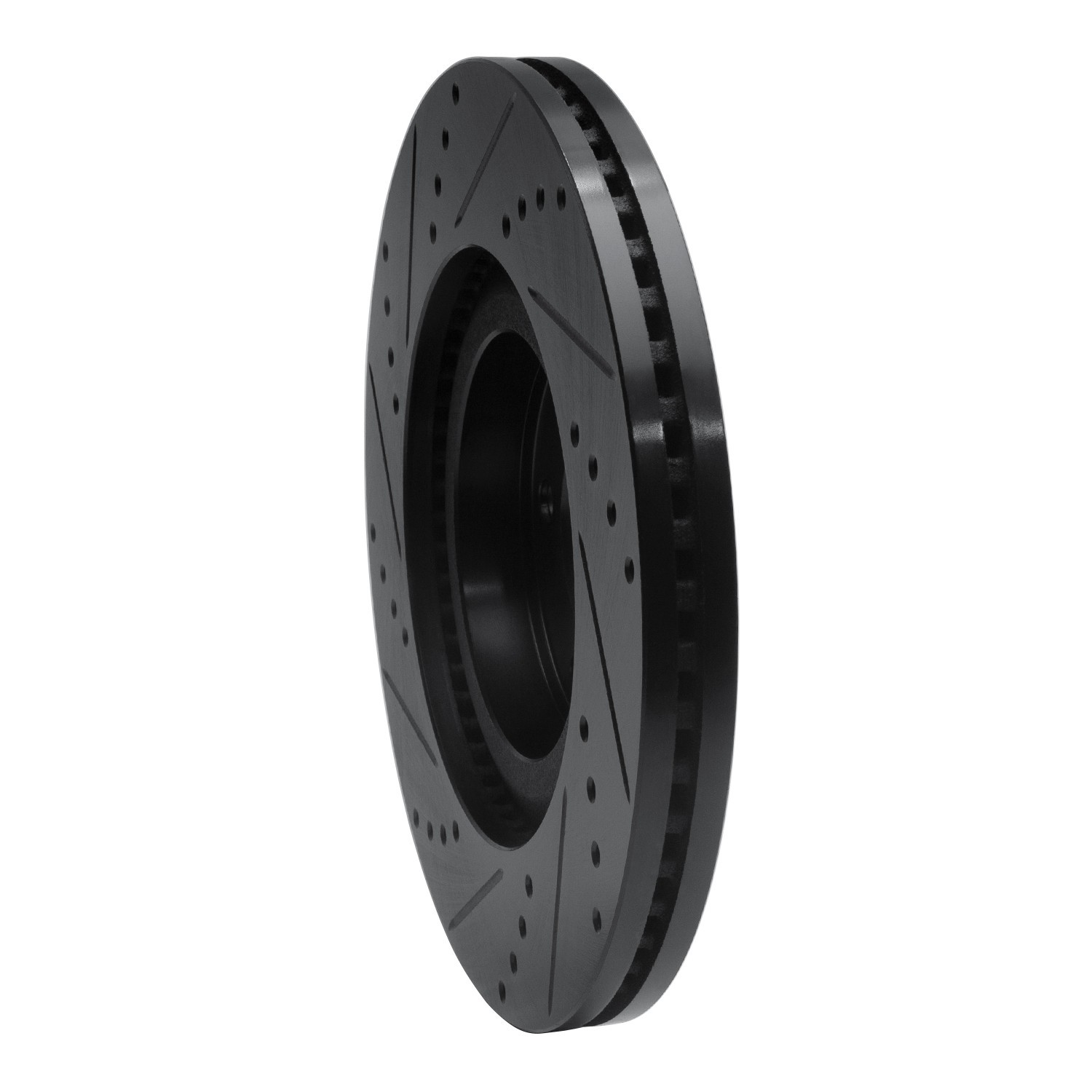 DYN 633-54089R DFC Brake Rotor - Drilled and Slotted - Black - Image 5