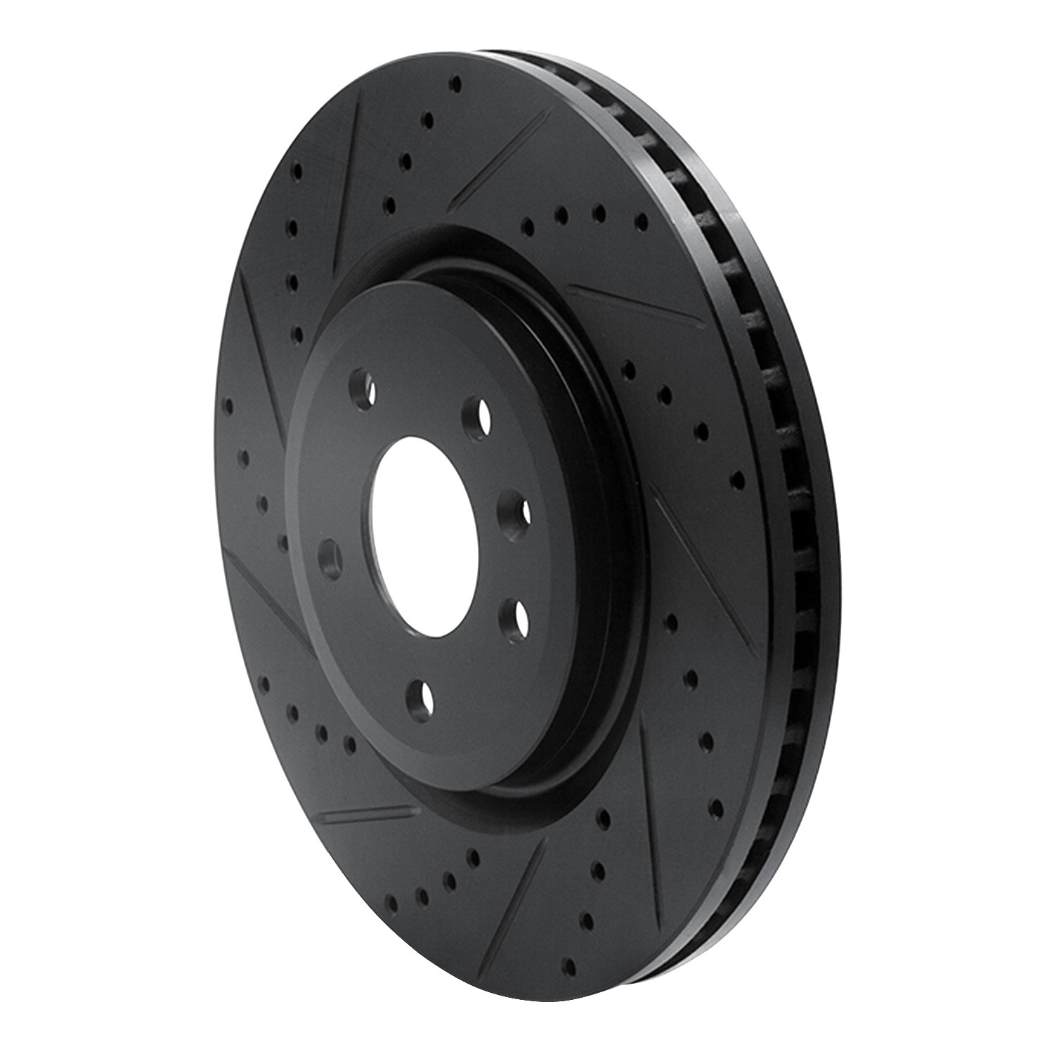 DYN 633-54094L DFC Brake Rotor - Drilled and Slotted - Black