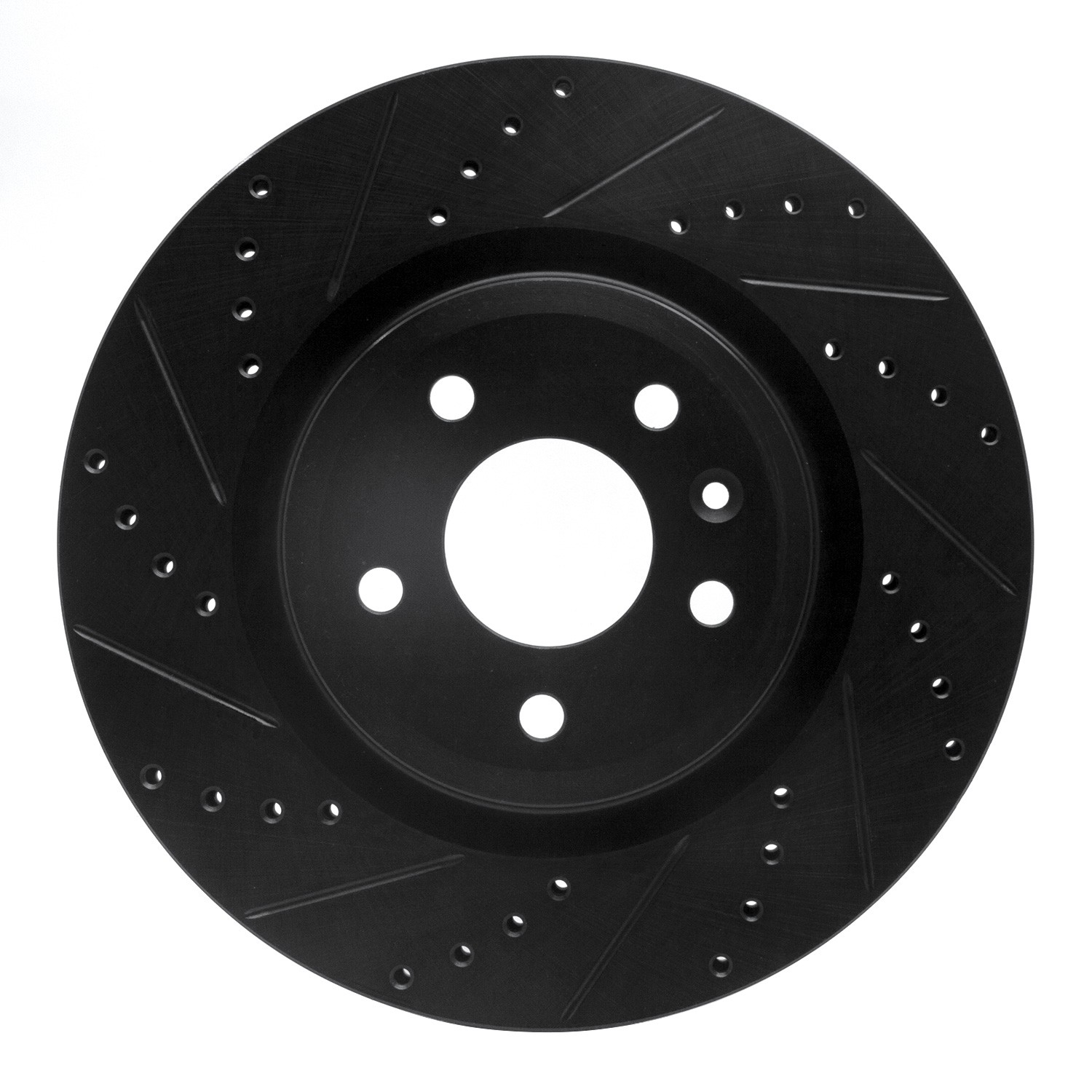 DYN 633-54094L DFC Brake Rotor - Drilled and Slotted - Black - Image 3