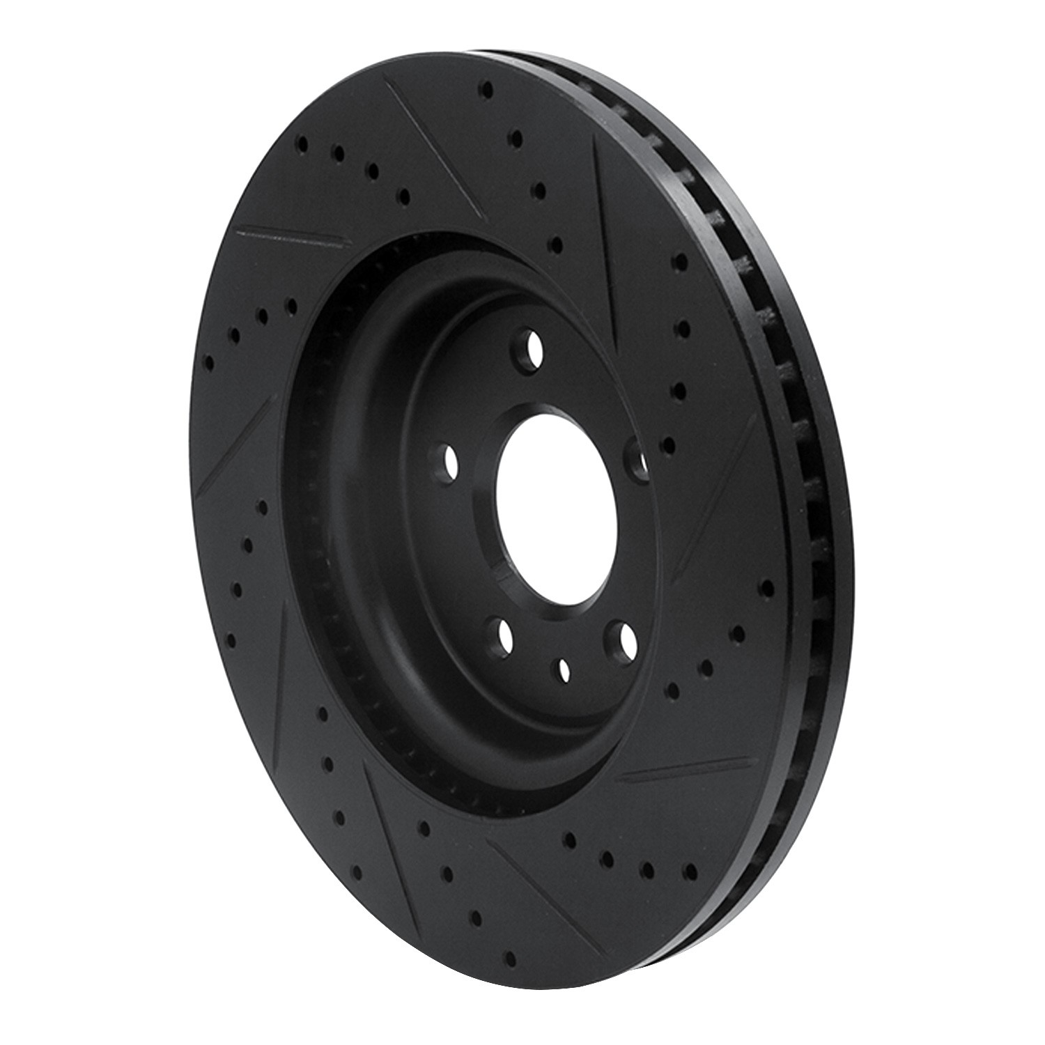 DYN 633-54094L DFC Brake Rotor - Drilled and Slotted - Black - Image 5