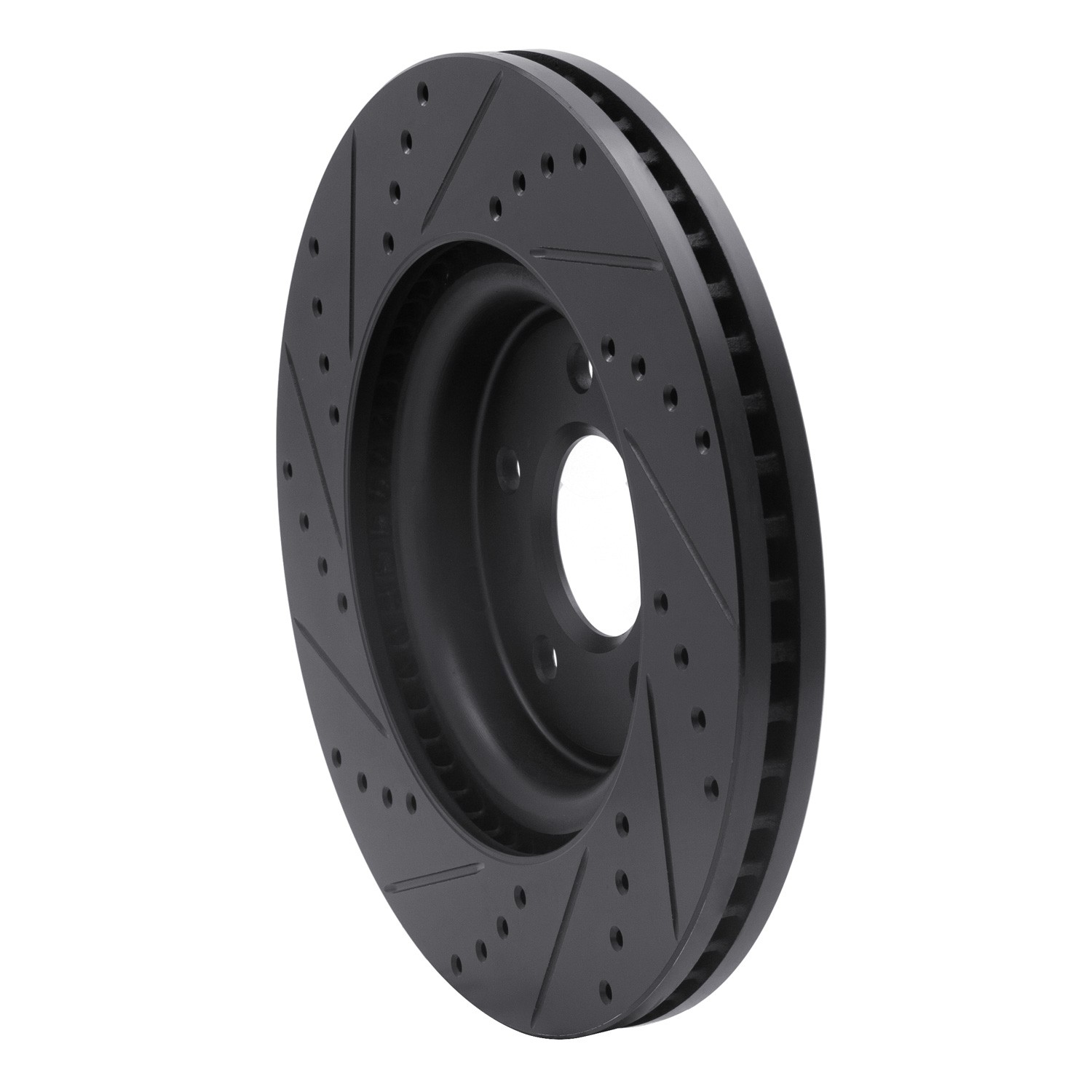 DYN 633-54094R DFC Brake Rotor - Drilled and Slotted - Black - Image 5