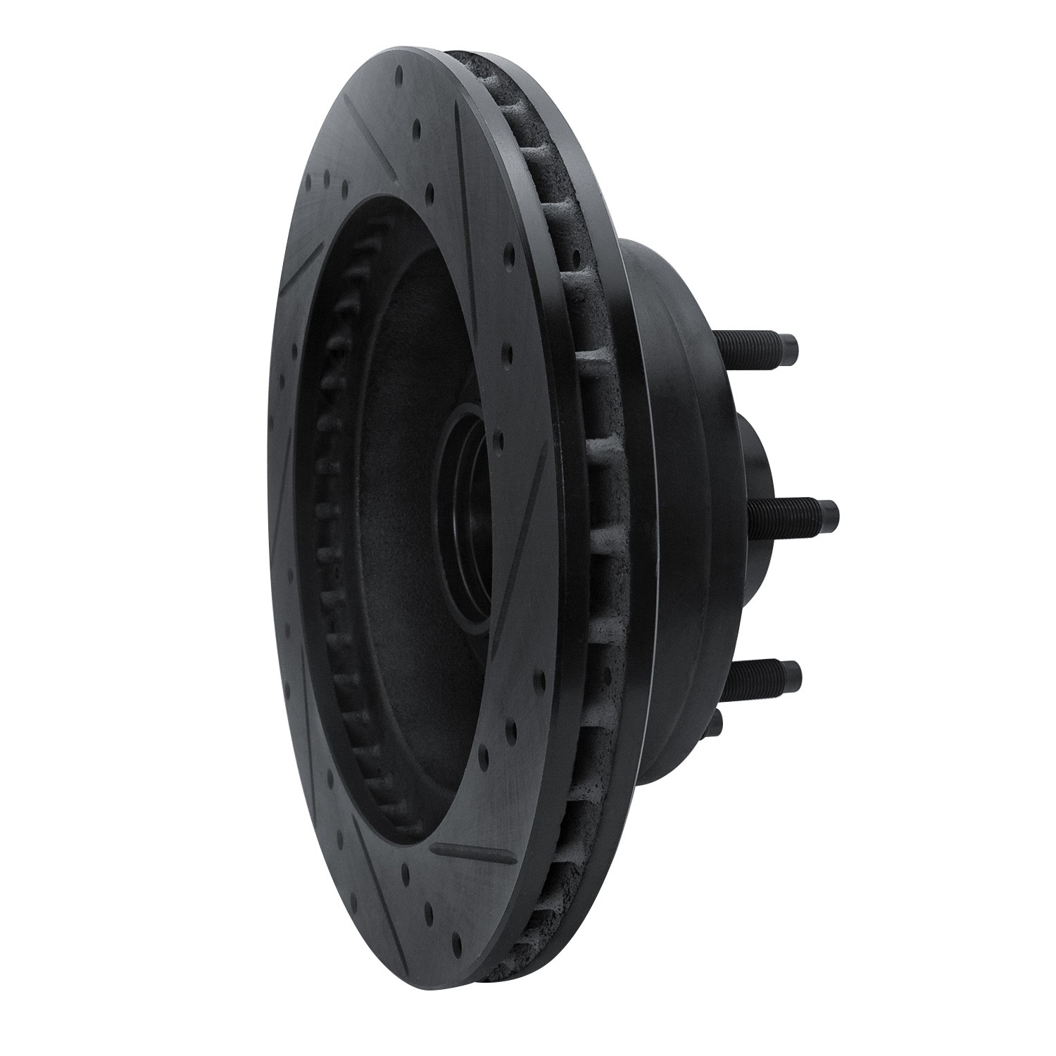DYN 633-54136L DFC Brake Rotor - Drilled and Slotted - Black - Image 5