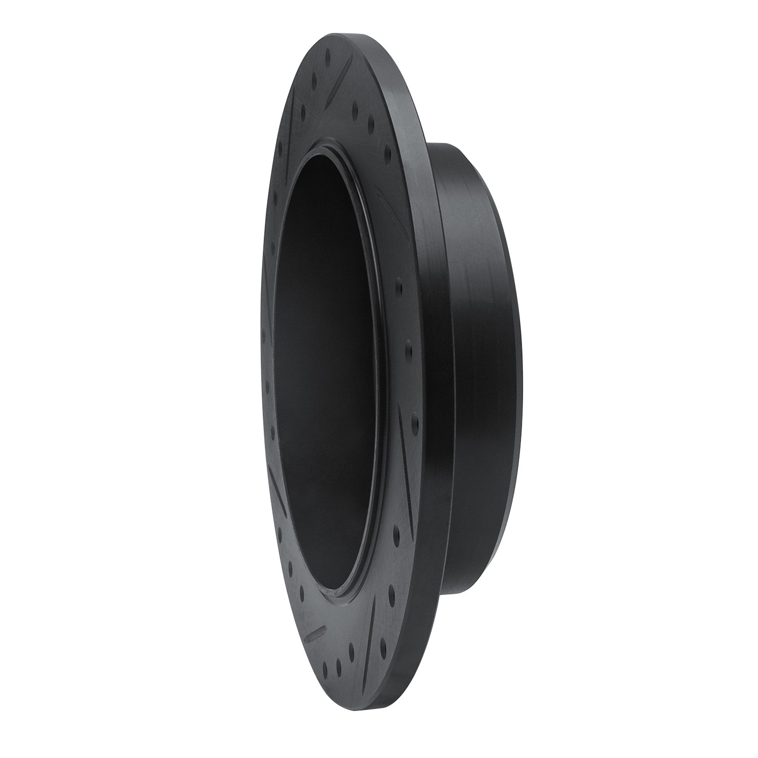 DYN 633-54142R DFC Brake Rotor - Drilled and Slotted - Black - Image 5