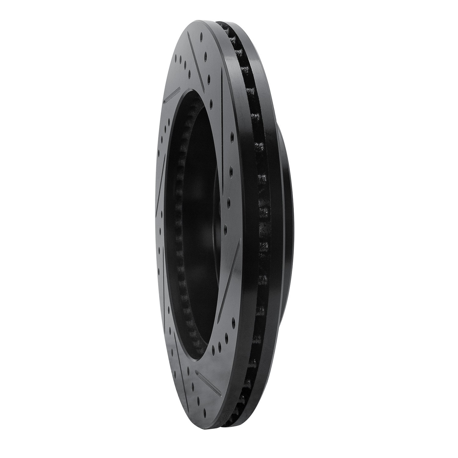 DYN 633-54147L DFC Brake Rotor - Drilled and Slotted - Black - Image 5