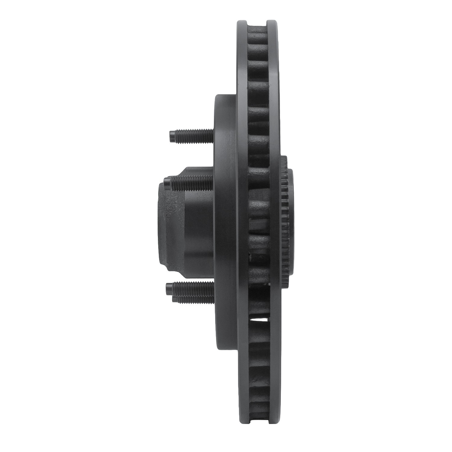 DYN 633-54153L DFC Brake Rotor - Drilled and Slotted - Black - Image 4
