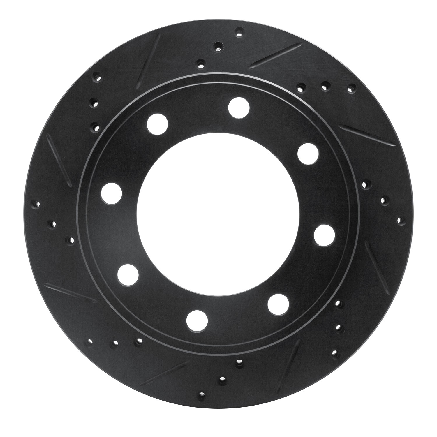 DYN 633-54161L DFC Brake Rotor - Drilled and Slotted - Black - Image 3