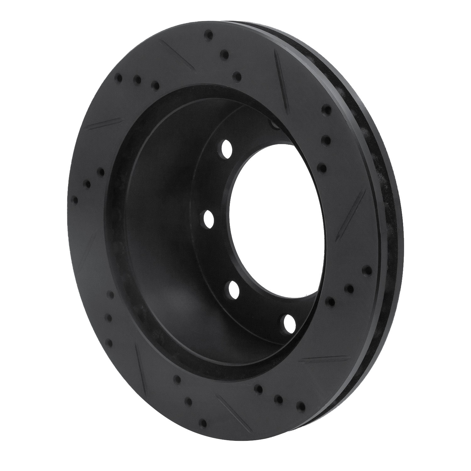 DYN 633-54161L DFC Brake Rotor - Drilled and Slotted - Black - Image 5