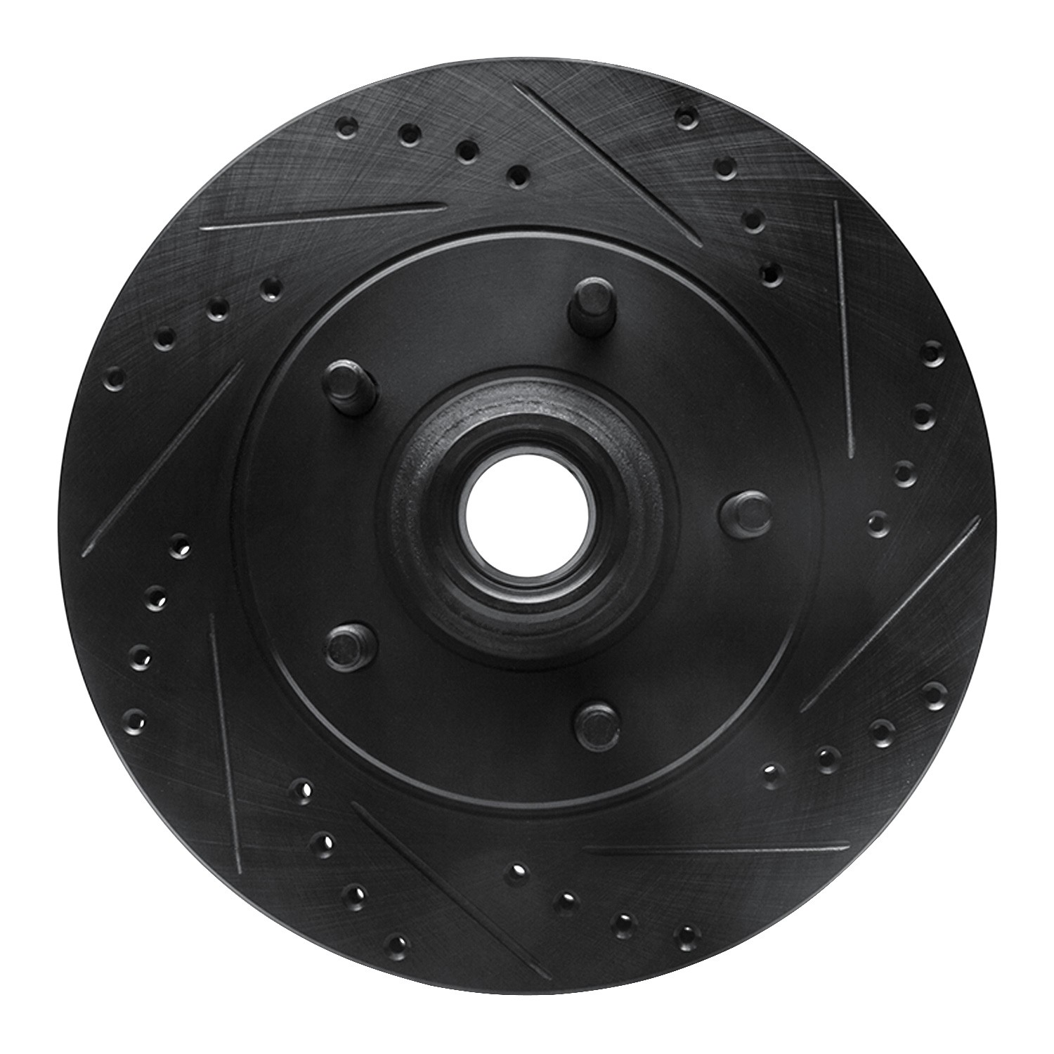 DYN 633-54169R DFC Brake Rotor - Drilled and Slotted - Black - Image 3