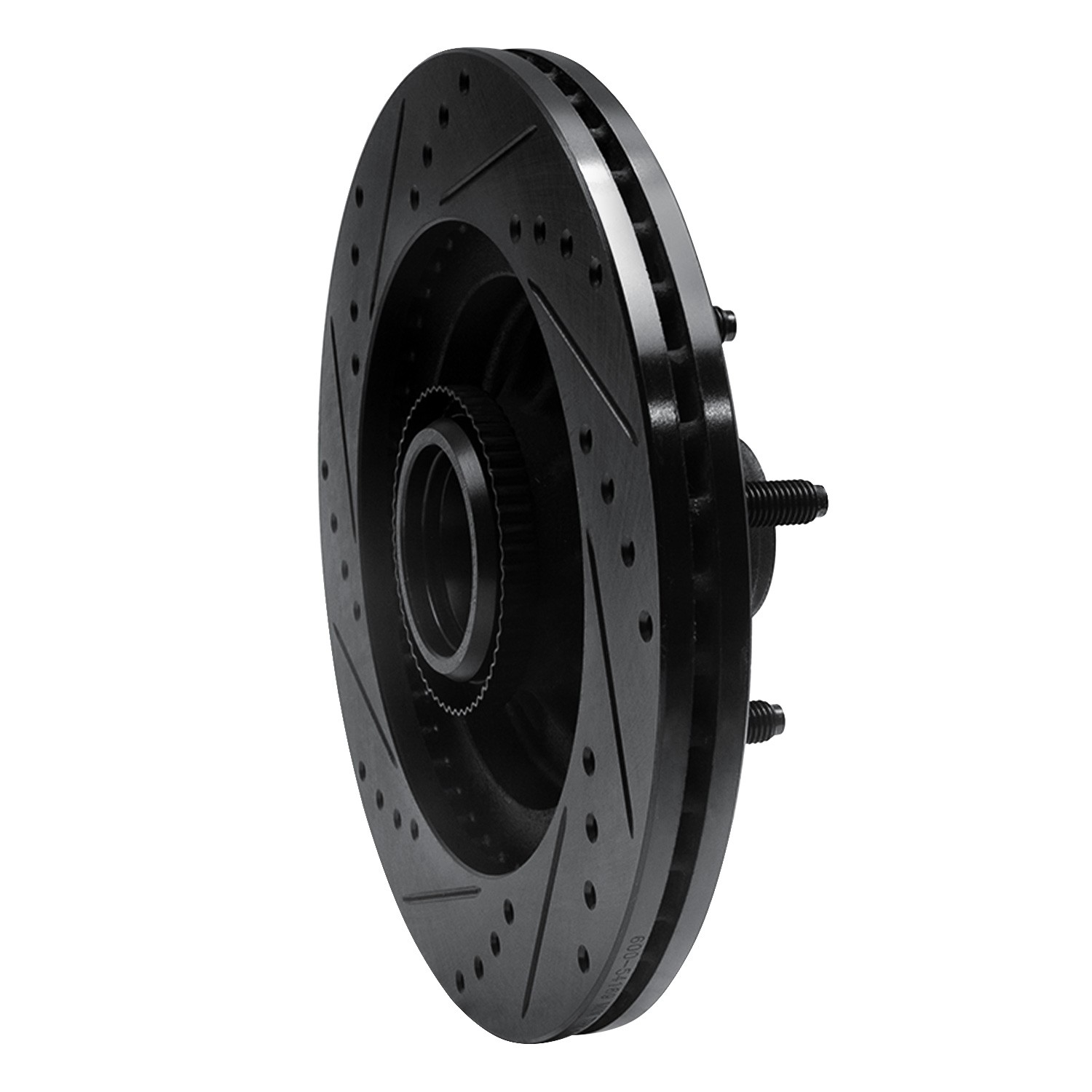 DYN 633-54169R DFC Brake Rotor - Drilled and Slotted - Black - Image 5