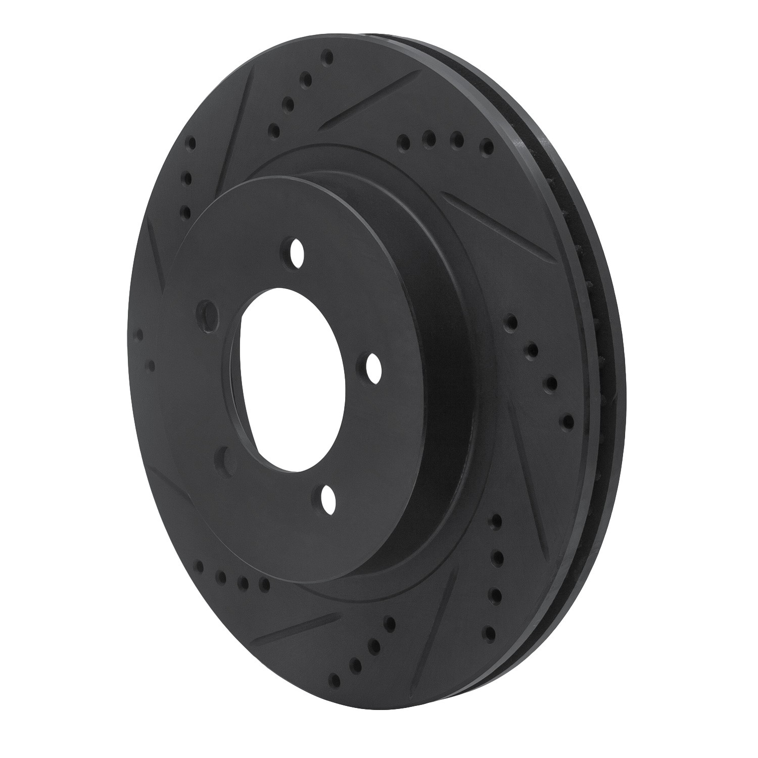 DYN 633-54179L DFC Brake Rotor - Drilled and Slotted - Black