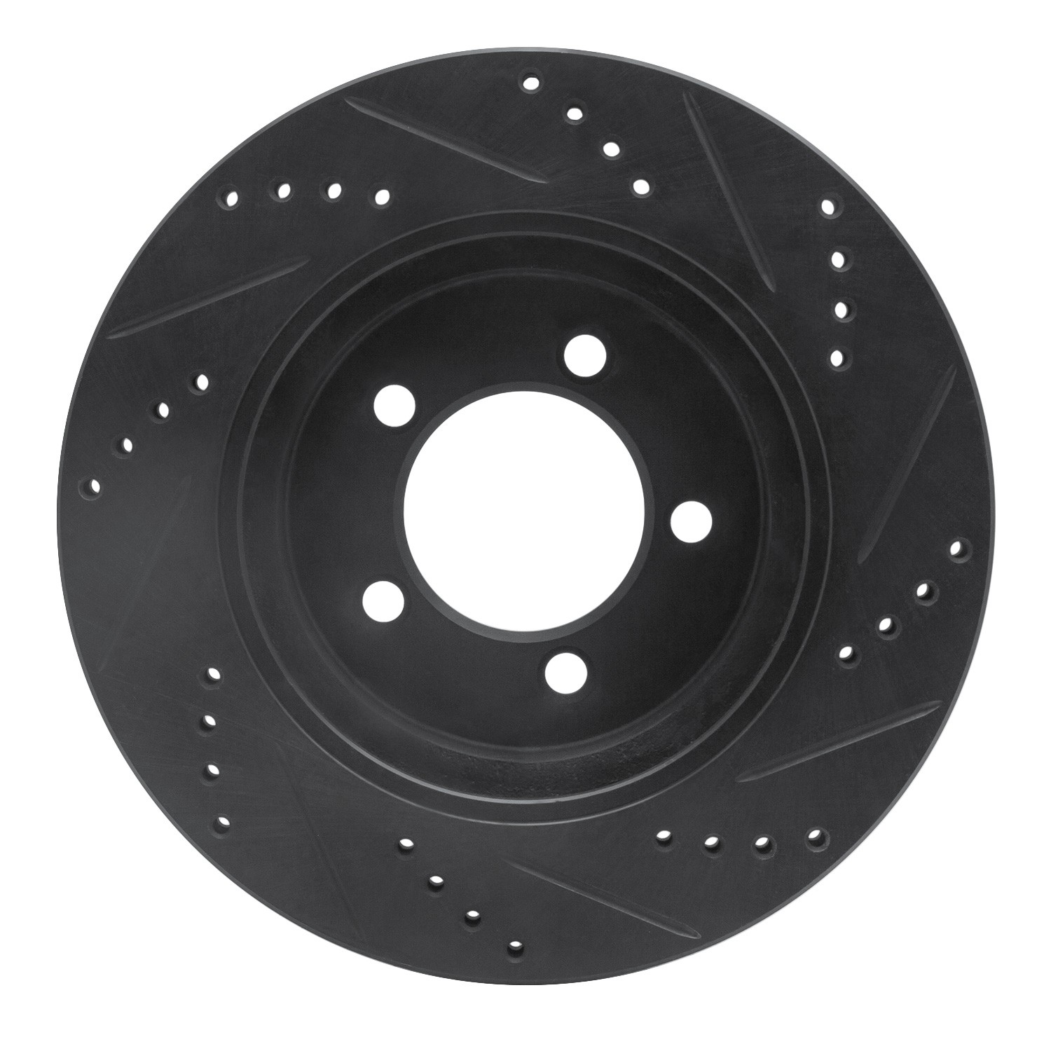 DYN 633-54179L DFC Brake Rotor - Drilled and Slotted - Black - Image 2