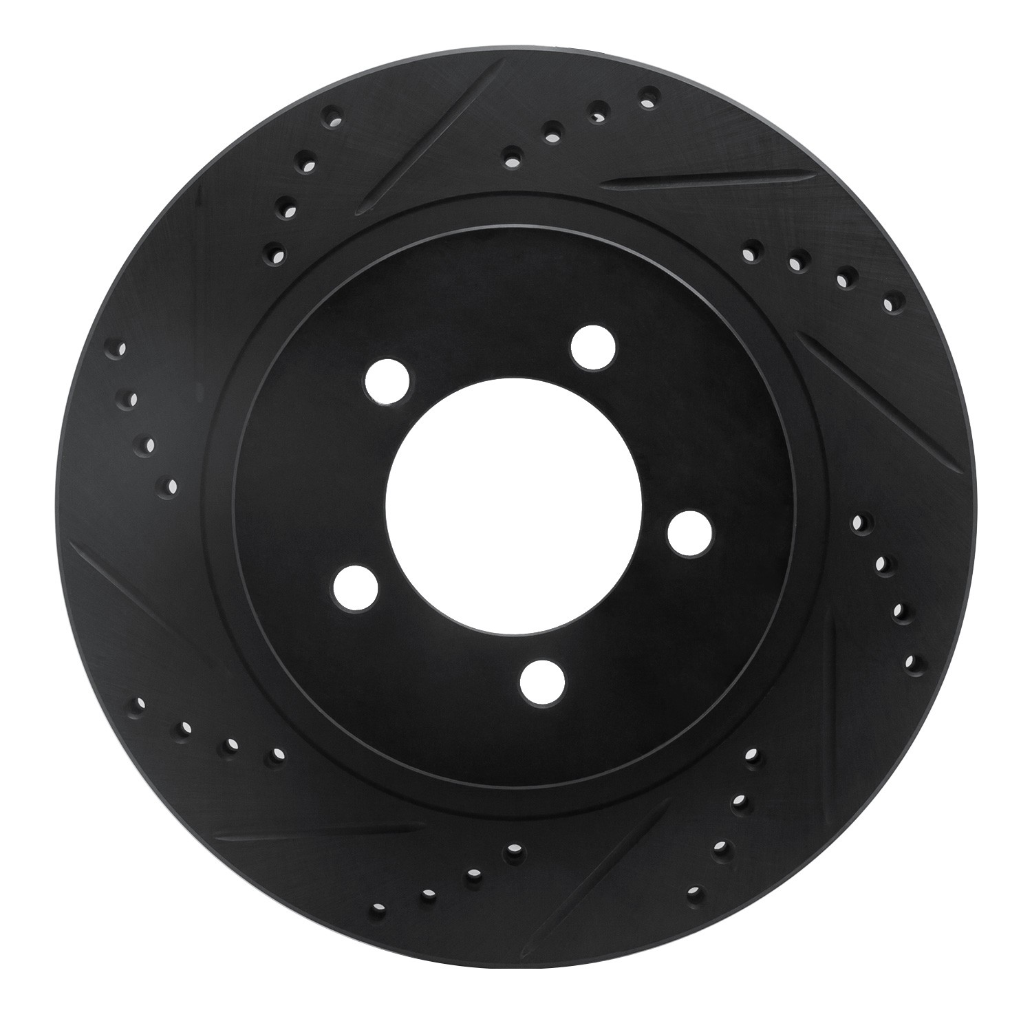 DYN 633-54179L DFC Brake Rotor - Drilled and Slotted - Black - Image 3