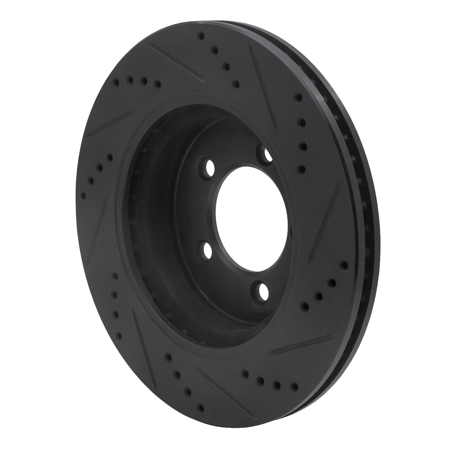 DYN 633-54179L DFC Brake Rotor - Drilled and Slotted - Black - Image 5