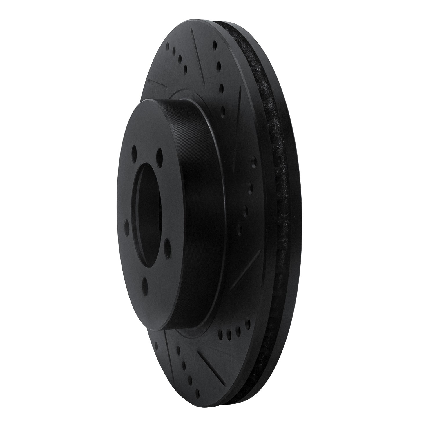 DYN 633-54179R DFC Brake Rotor - Drilled and Slotted - Black