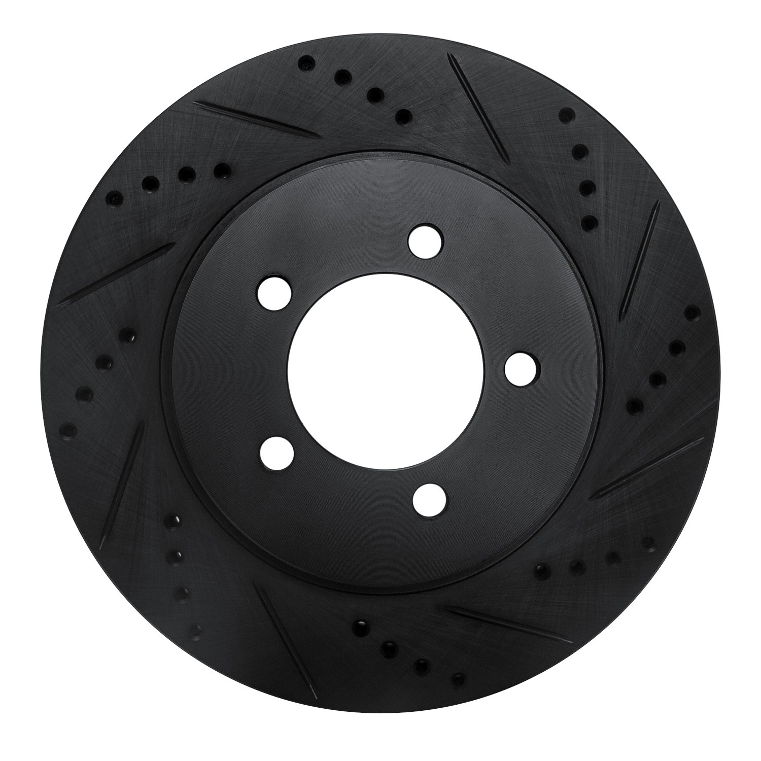 DYN 633-54179R DFC Brake Rotor - Drilled and Slotted - Black - Image 3