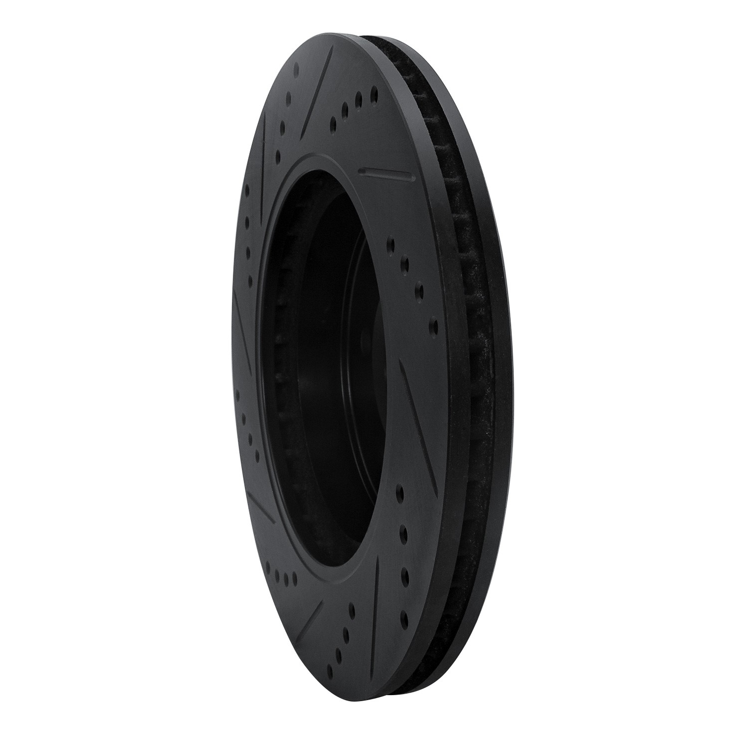DYN 633-54179R DFC Brake Rotor - Drilled and Slotted - Black - Image 5
