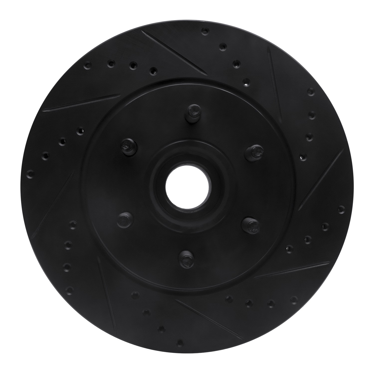 DYN 633-54184R DFC Brake Rotor - Drilled and Slotted - Black - Image 3