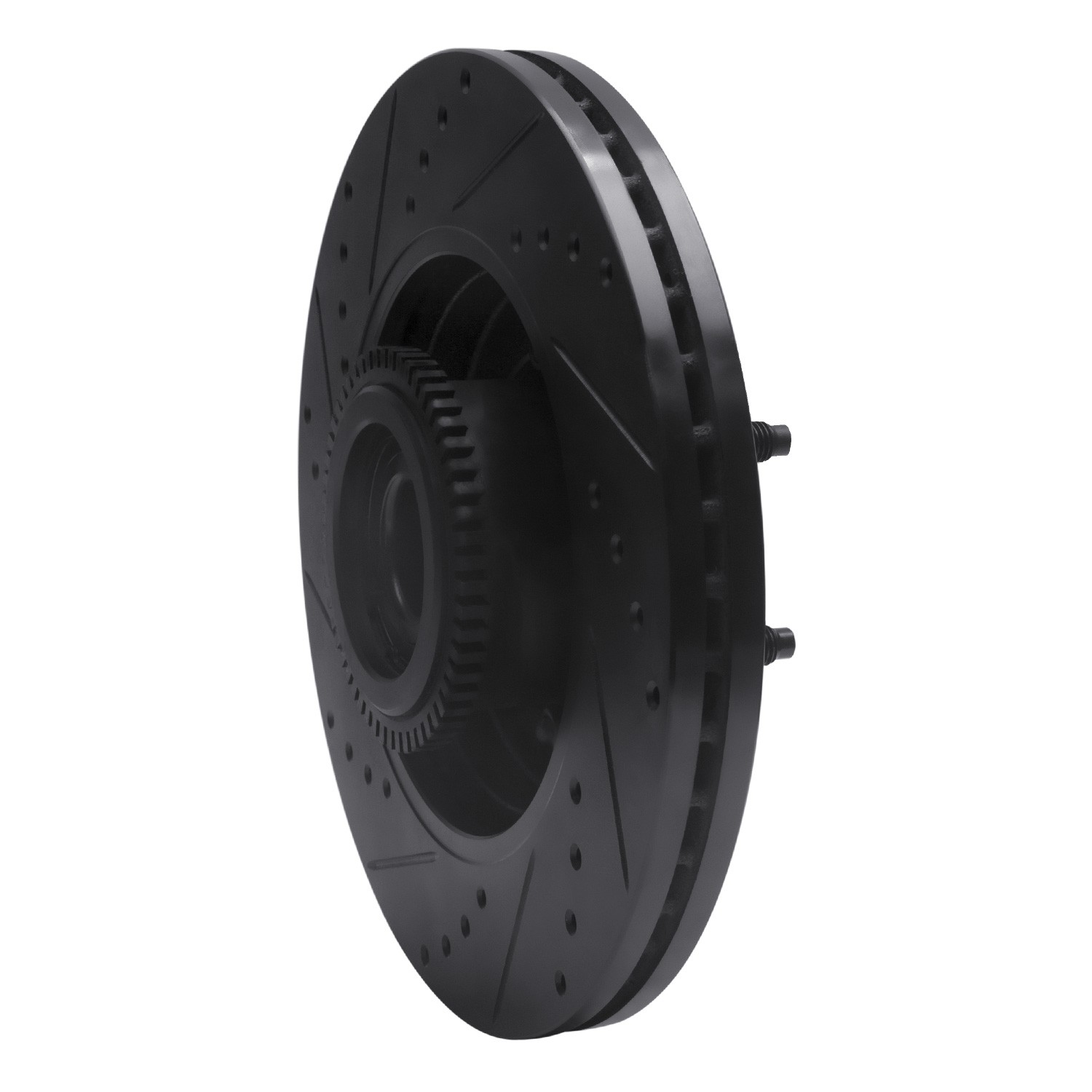 DYN 633-54184R DFC Brake Rotor - Drilled and Slotted - Black - Image 5