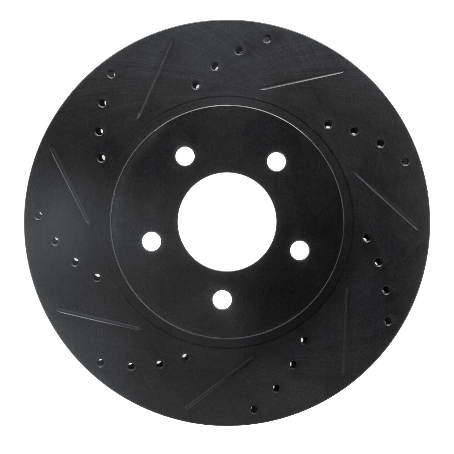 DYN 633-54193L DFC Brake Rotor - Drilled and Slotted - Black - Image 3