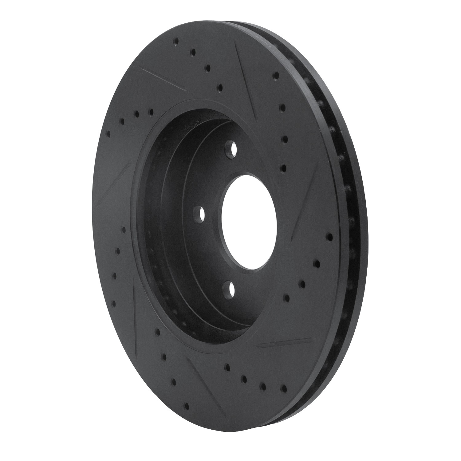 DYN 633-54193L DFC Brake Rotor - Drilled and Slotted - Black - Image 5
