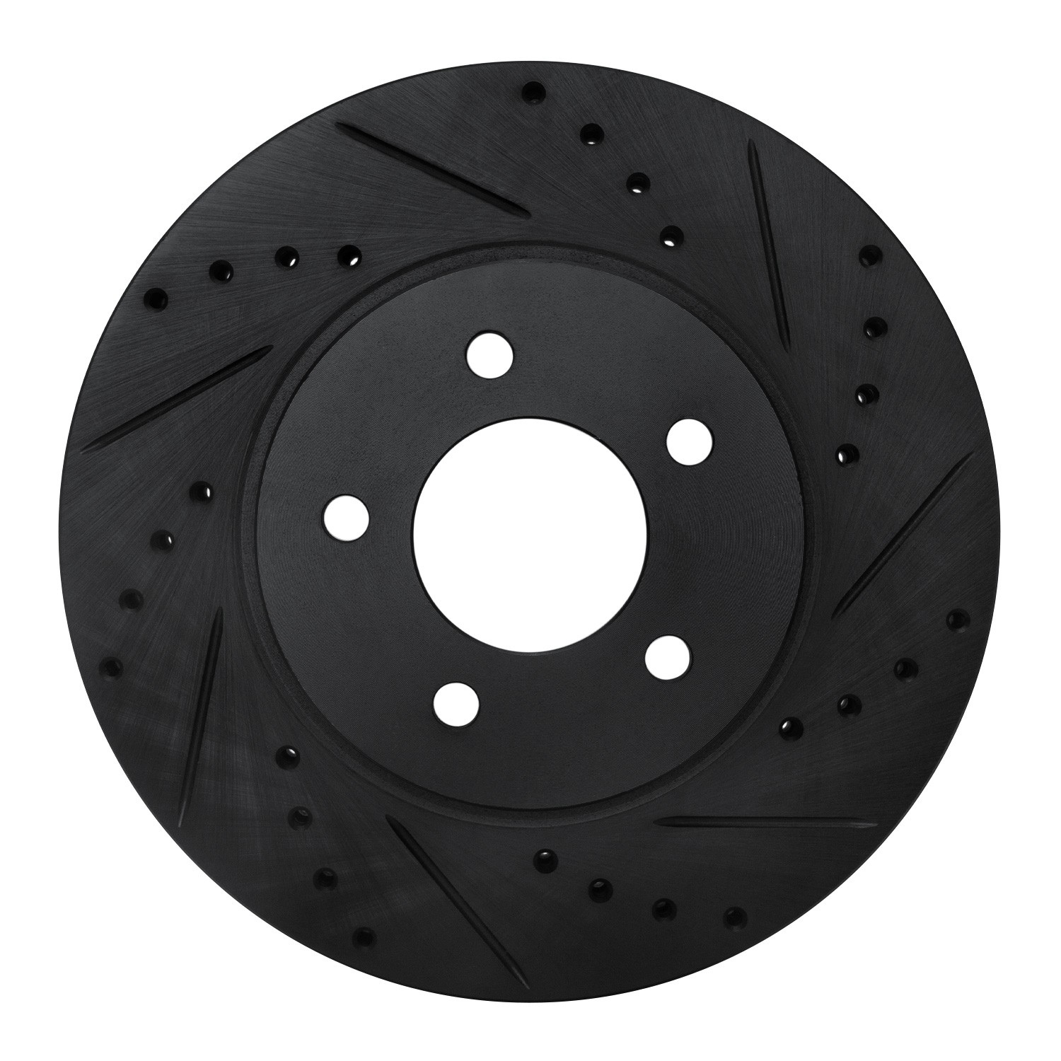 DYN 633-54193R DFC Brake Rotor - Drilled and Slotted - Black - Image 3