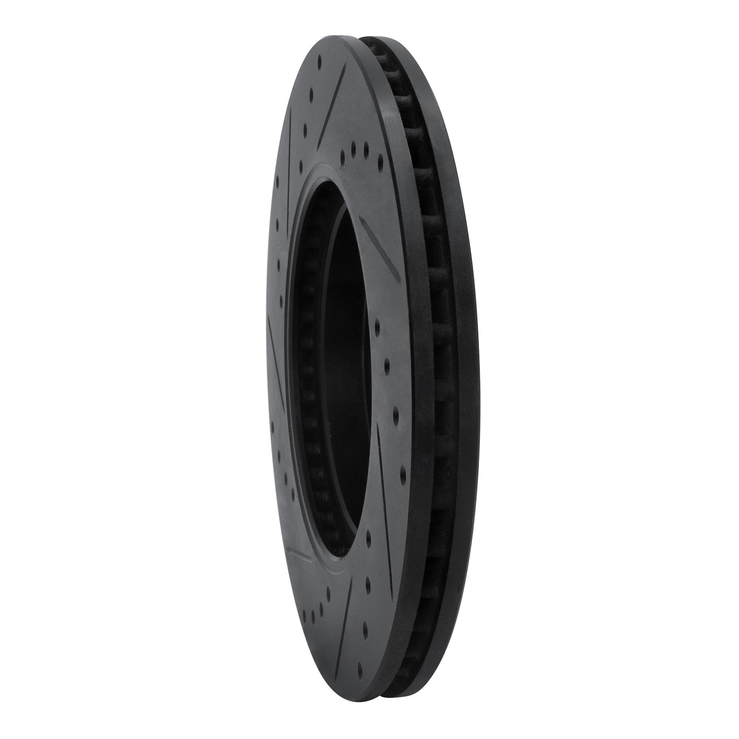 DYN 633-54193R DFC Brake Rotor - Drilled and Slotted - Black - Image 5