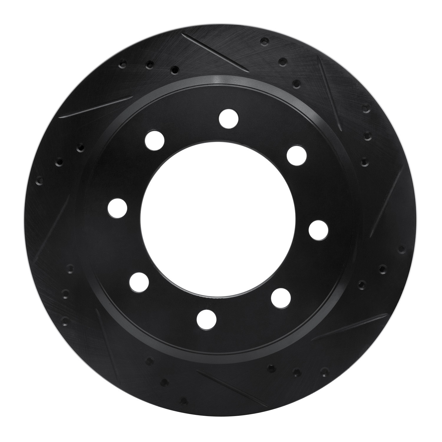 DYN 633-54208R DFC Brake Rotor - Drilled and Slotted - Black - Image 3