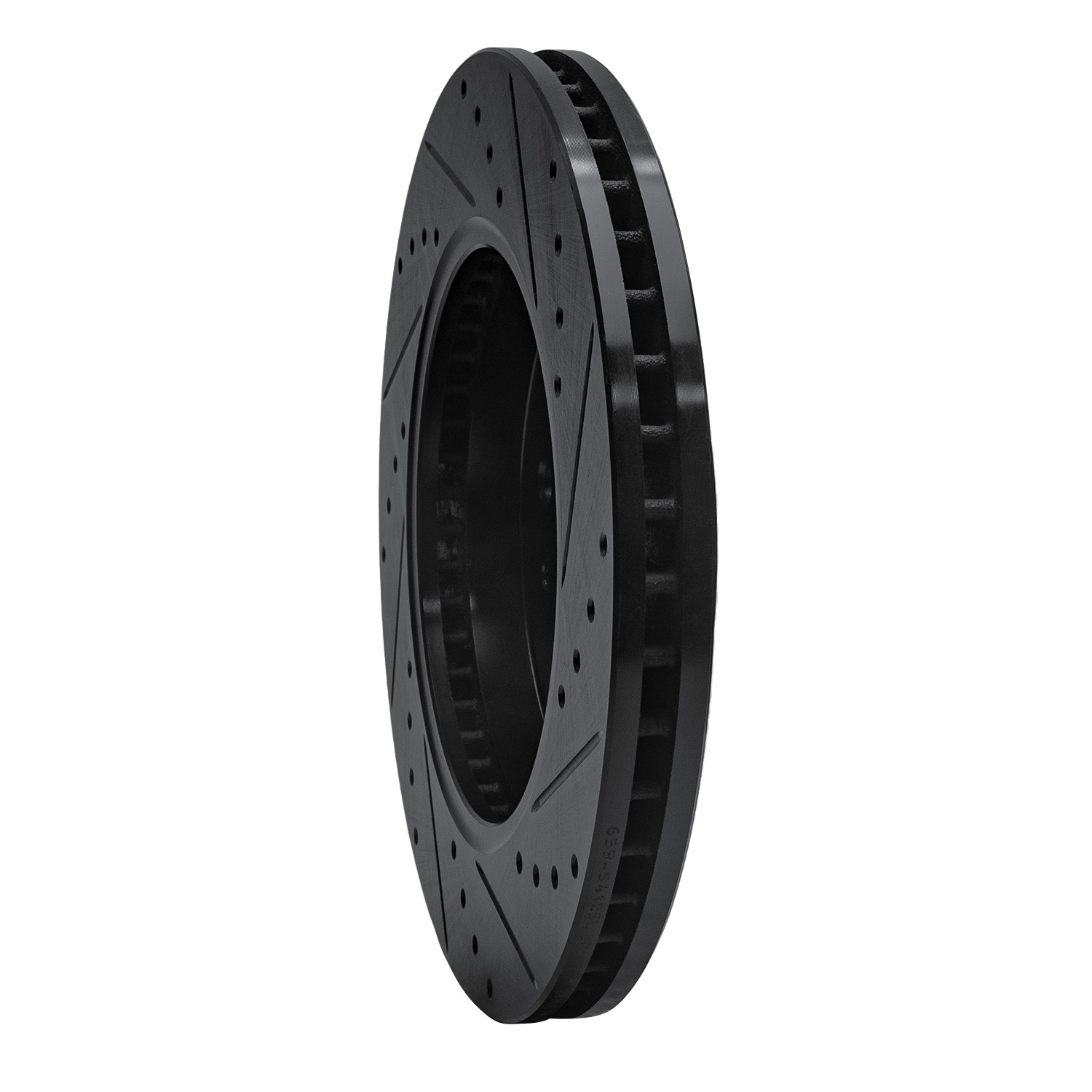 DYN 633-54215L DFC Brake Rotor - Drilled and Slotted - Black - Image 5
