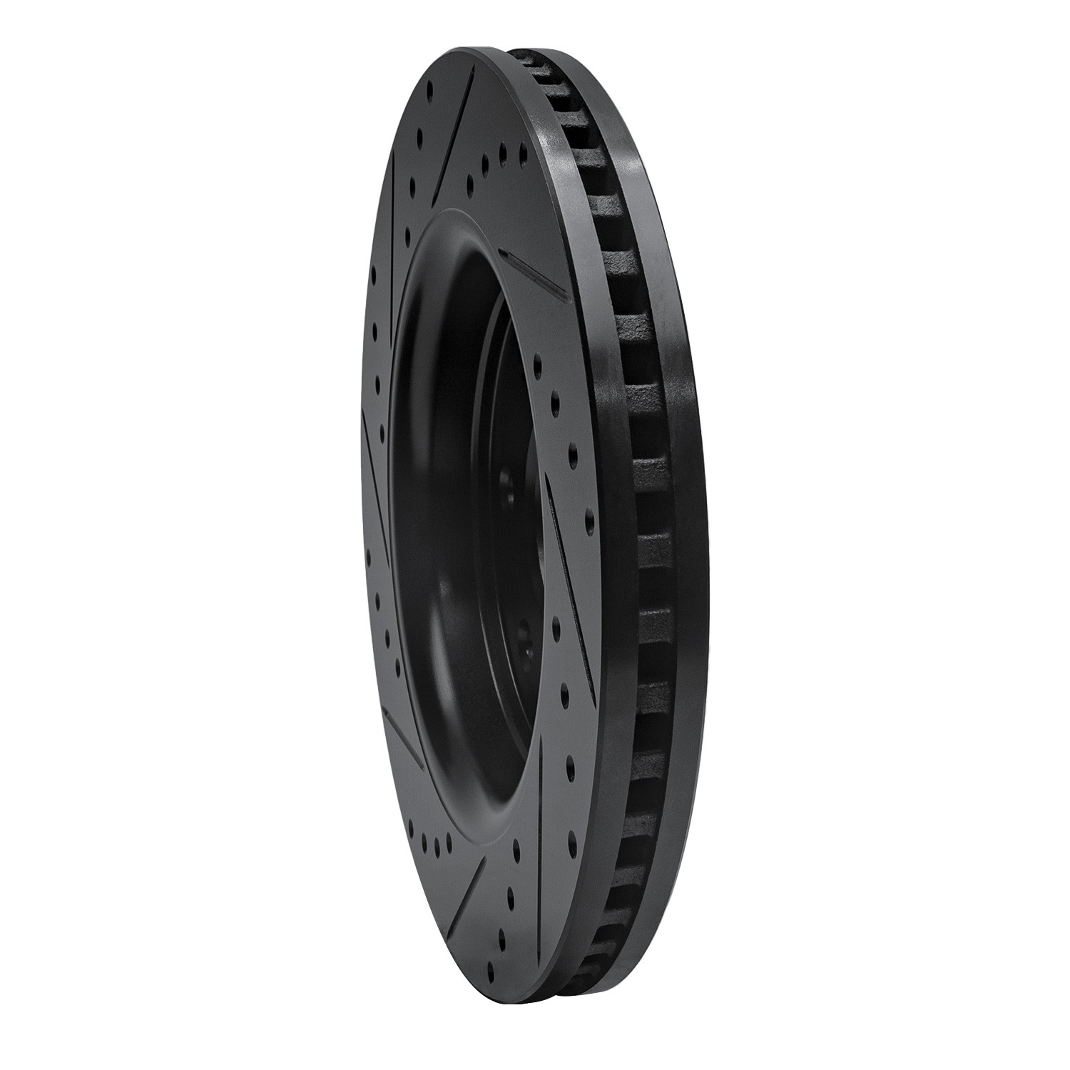 DYN 633-54219R DFC Brake Rotor - Drilled and Slotted - Black - Image 5