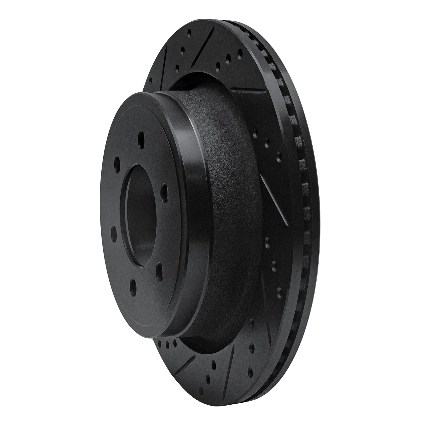 DYN 633-54220L DFC Brake Rotor - Drilled and Slotted - Black