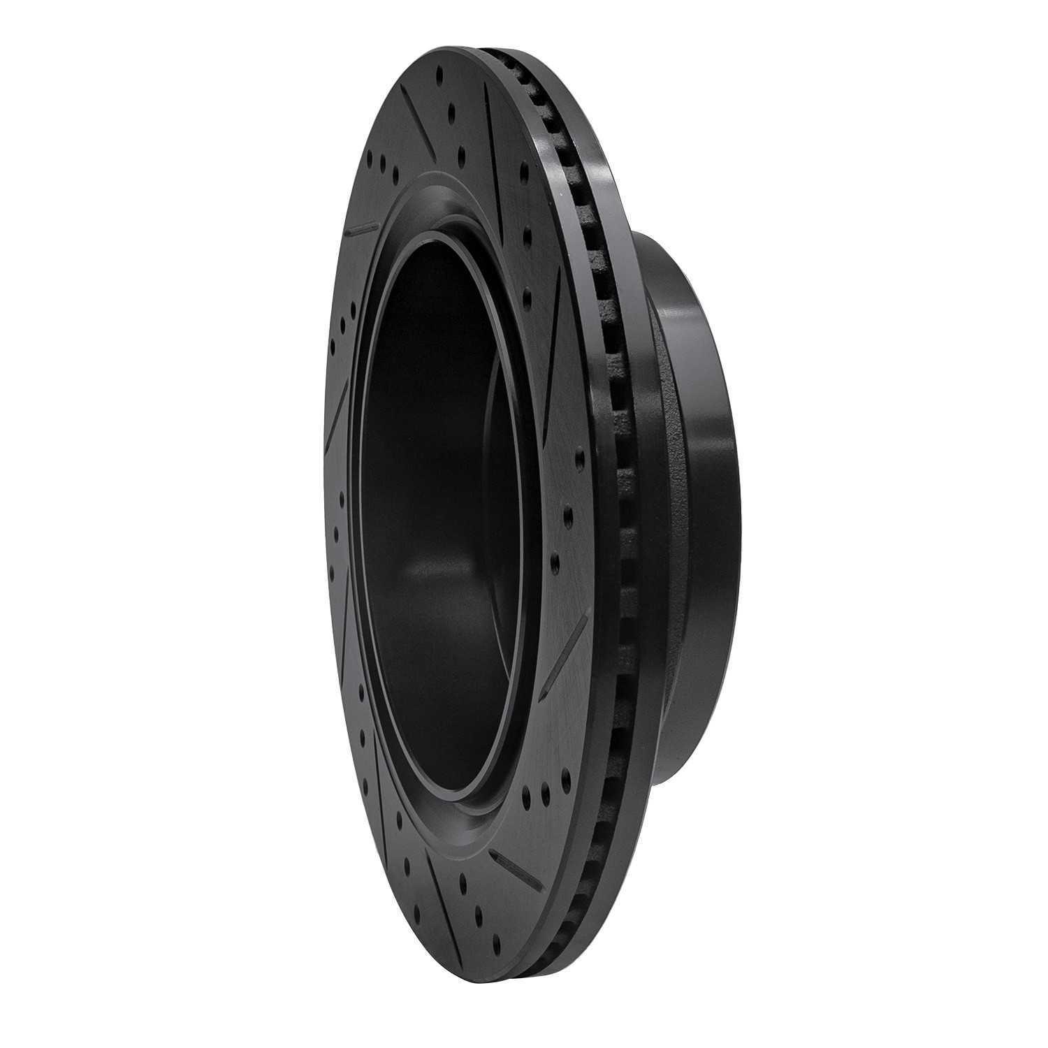 DYN 633-54220L DFC Brake Rotor - Drilled and Slotted - Black - Image 5