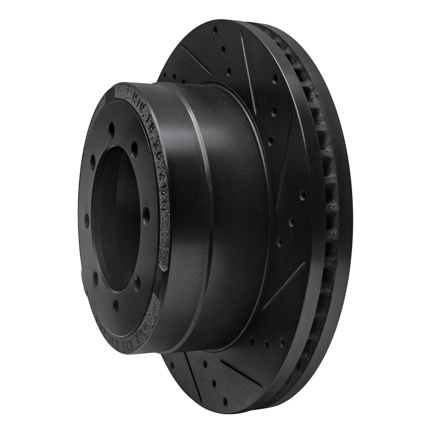 DYN 633-54225R DFC Brake Rotor - Drilled and Slotted - Black