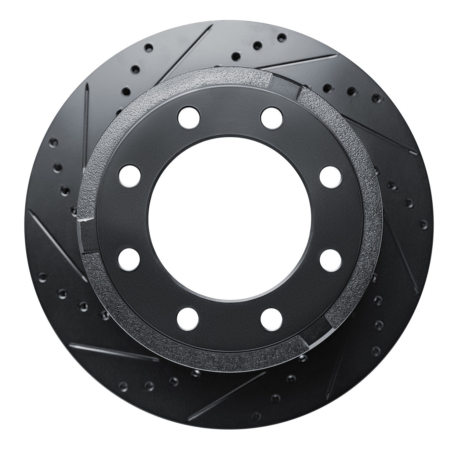 DYN 633-54227L DFC Brake Rotor - Drilled and Slotted - Black - Image 3