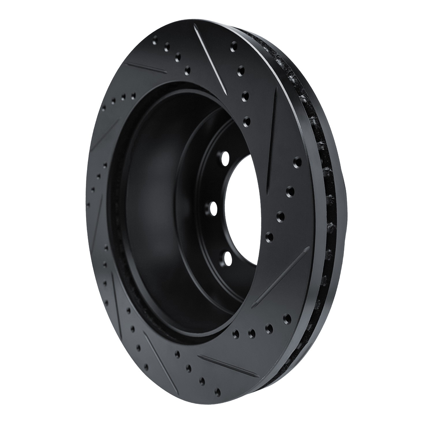 DYN 633-54227L DFC Brake Rotor - Drilled and Slotted - Black - Image 5