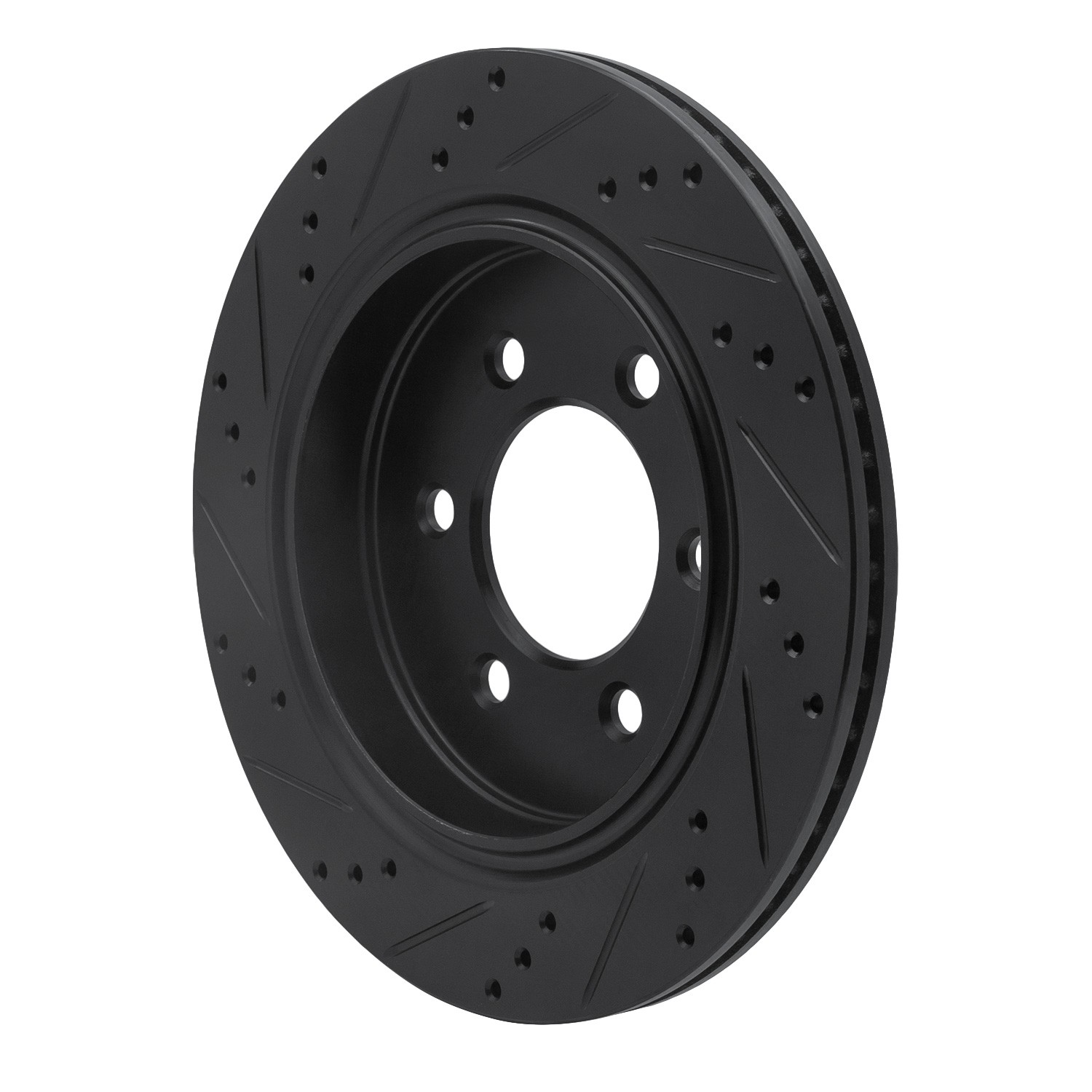 DYN 633-54231R DFC Brake Rotor - Drilled and Slotted - Black - Image 5