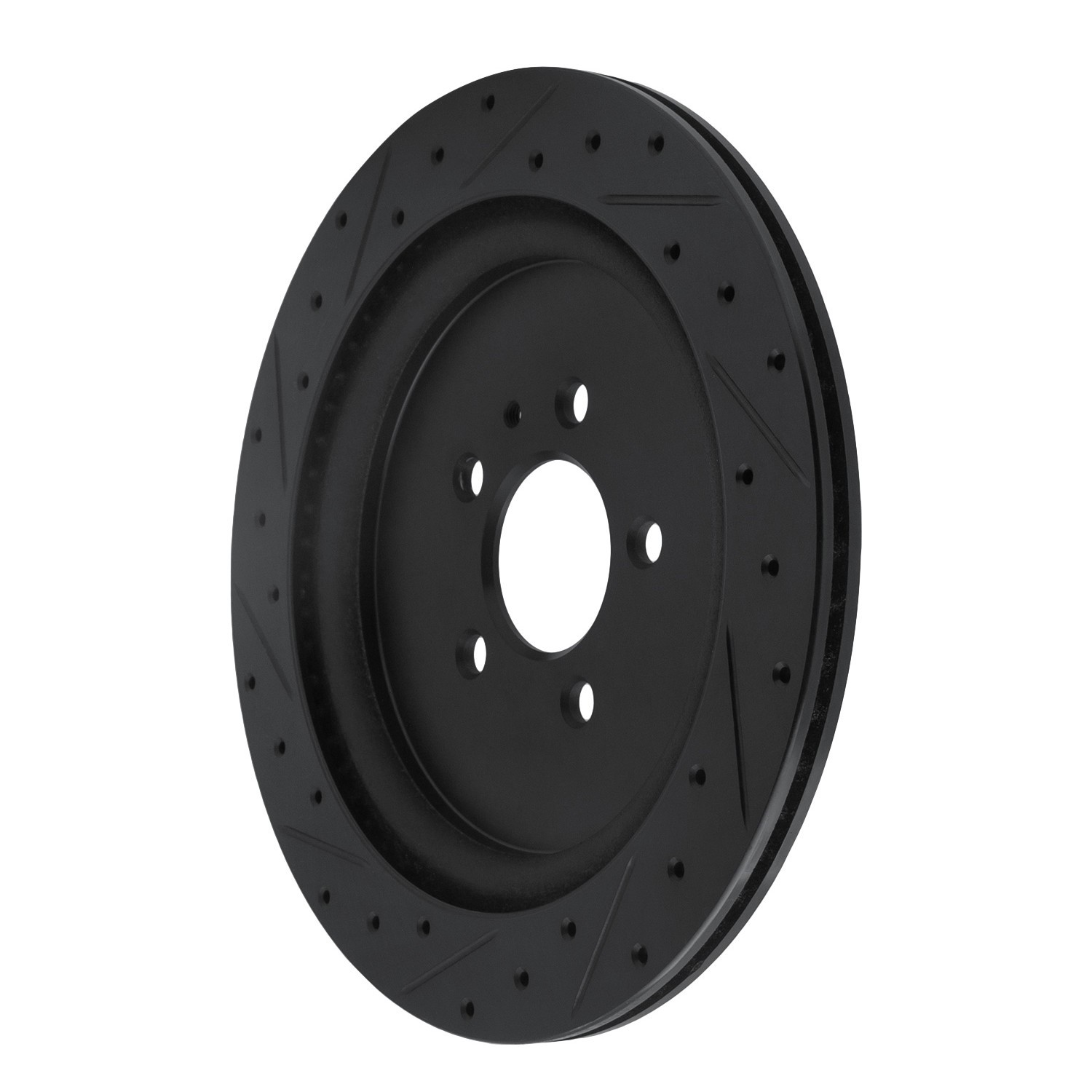 DYN 633-54260R DFC Brake Rotor - Drilled and Slotted - Black - Image 5