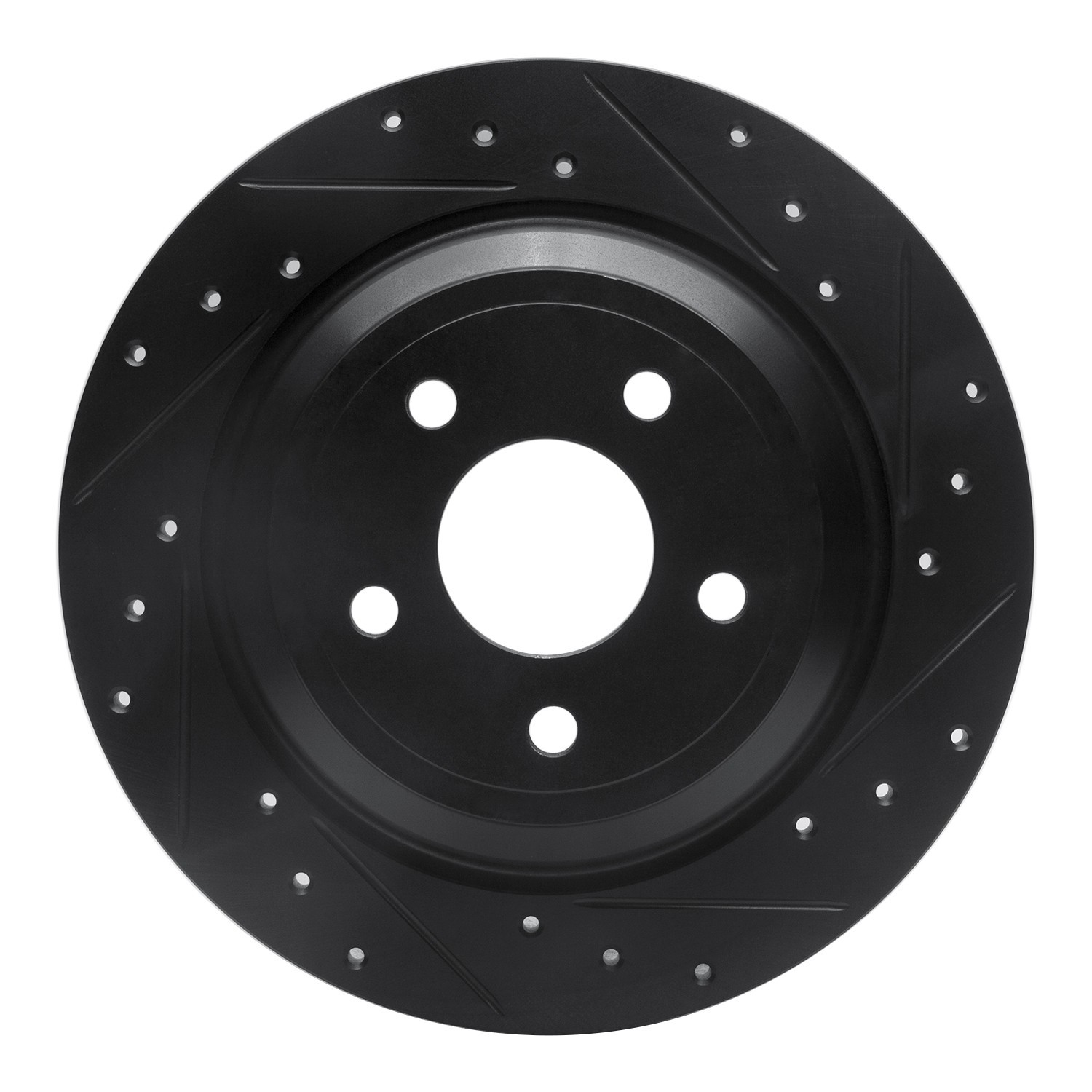 DYN 633-54262R DFC Brake Rotor - Drilled and Slotted - Black - Image 3