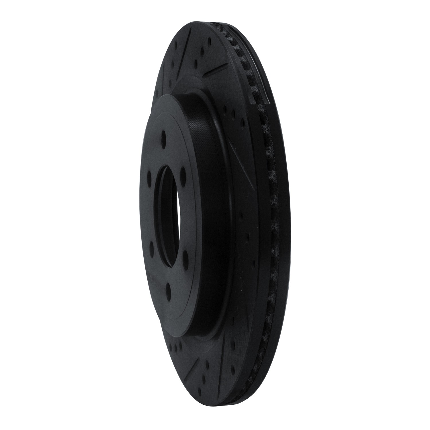 DYN 633-54267L DFC Brake Rotor - Drilled and Slotted - Black