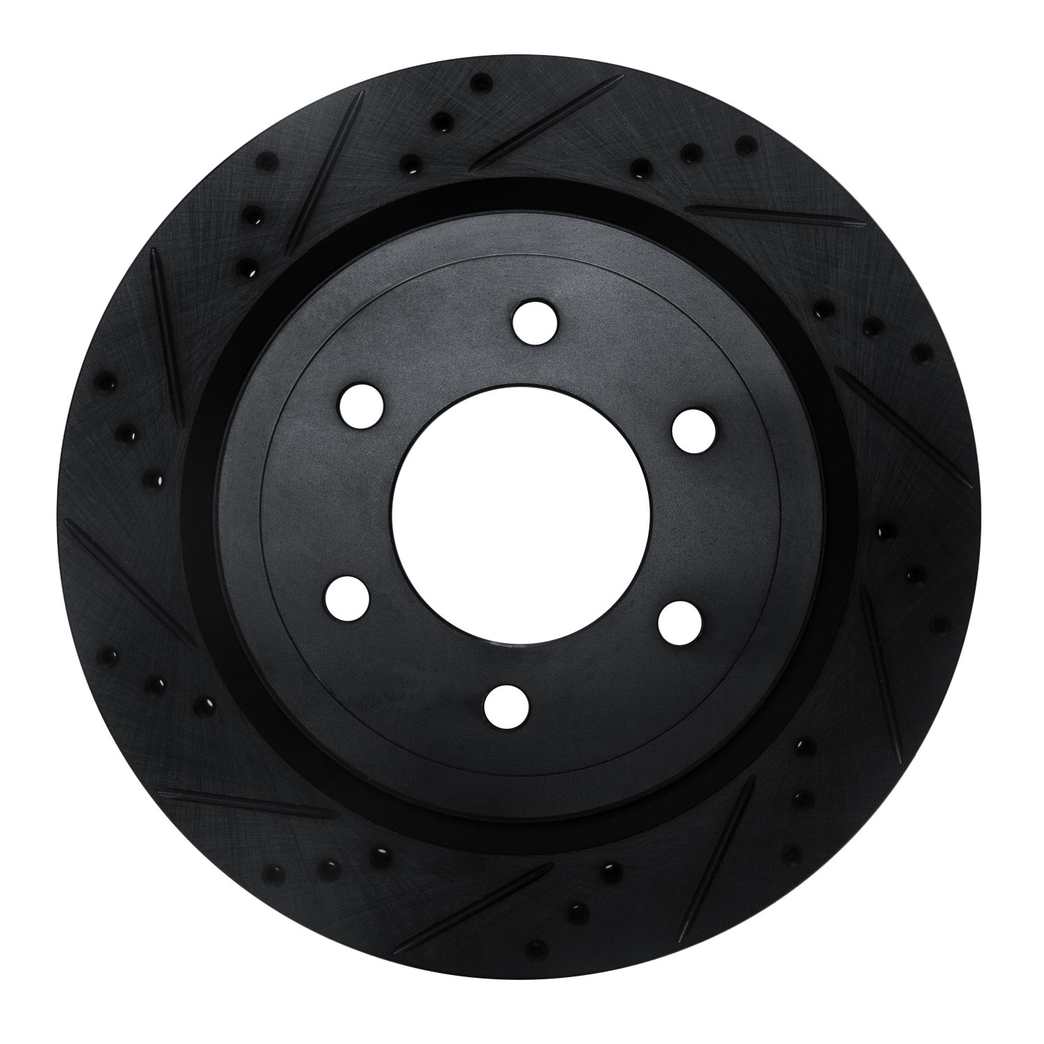DYN 633-54267L DFC Brake Rotor - Drilled and Slotted - Black - Image 3