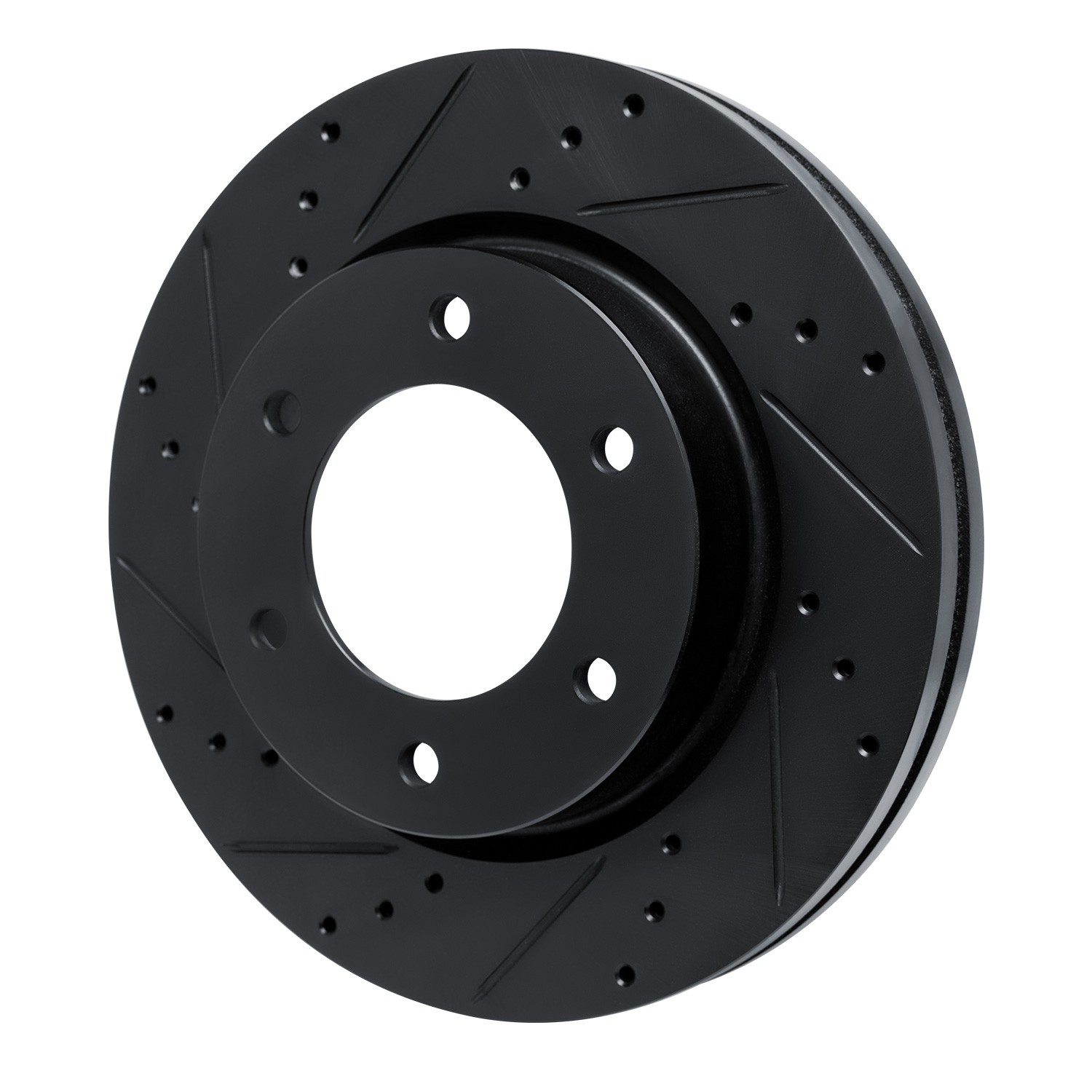 DYN 633-54275L DFC Brake Rotor - Drilled and Slotted - Black
