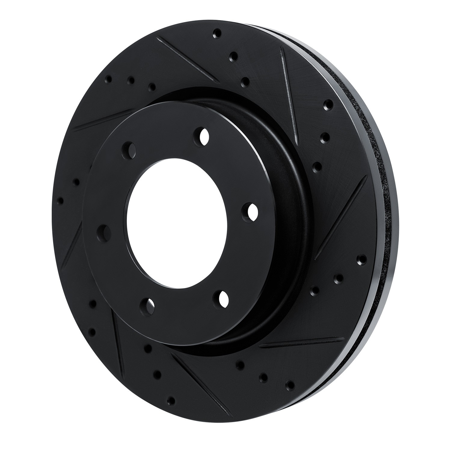 DYN 633-54275R DFC Brake Rotor - Drilled and Slotted - Black