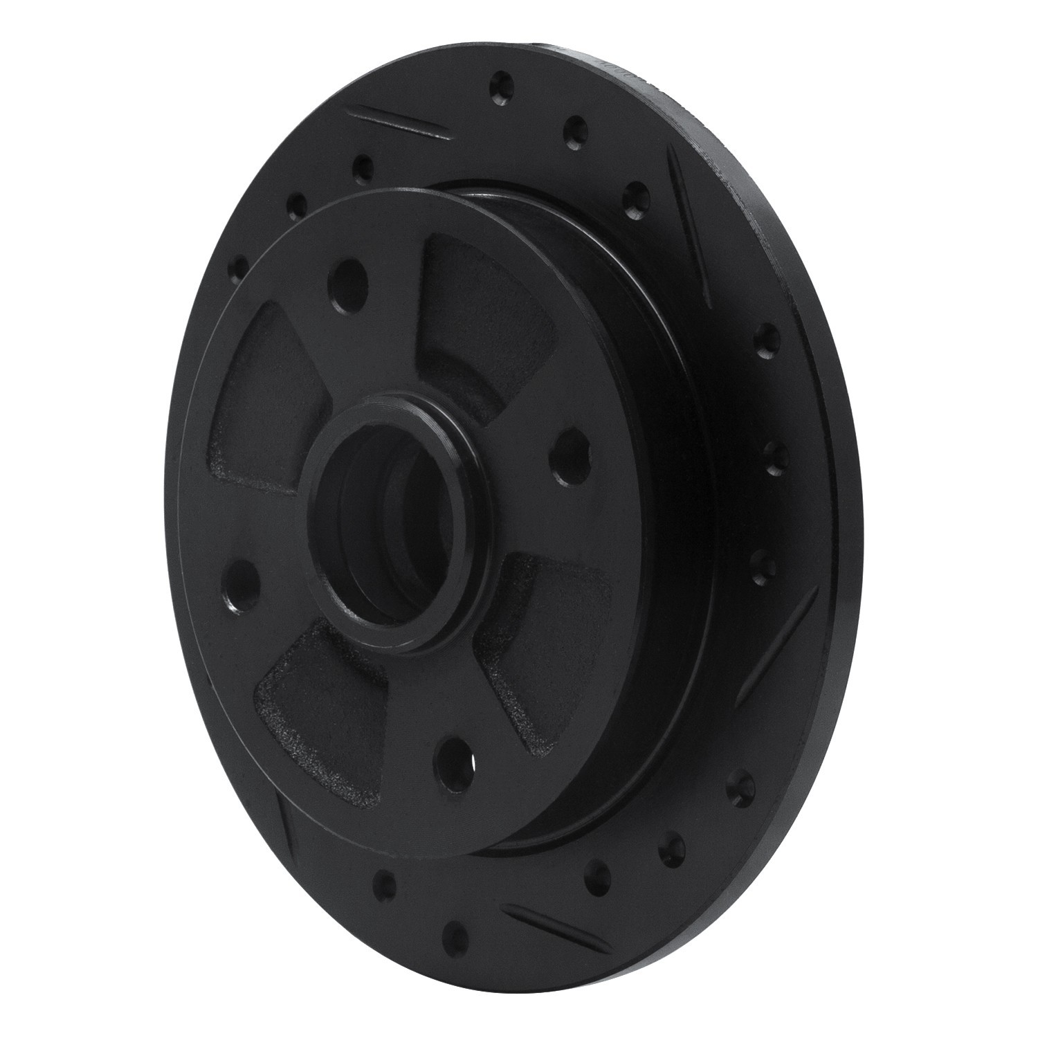DYN 633-56001R DFC Brake Rotor - Drilled and Slotted - Black