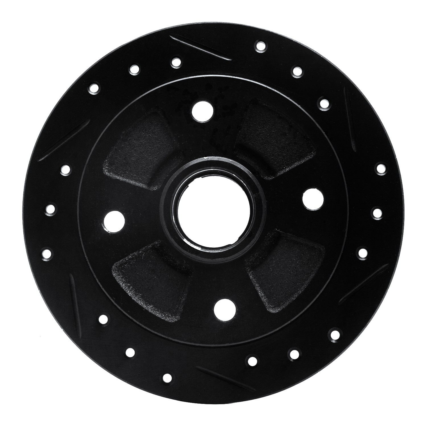 DYN 633-56001R DFC Brake Rotor - Drilled and Slotted - Black - Image 3