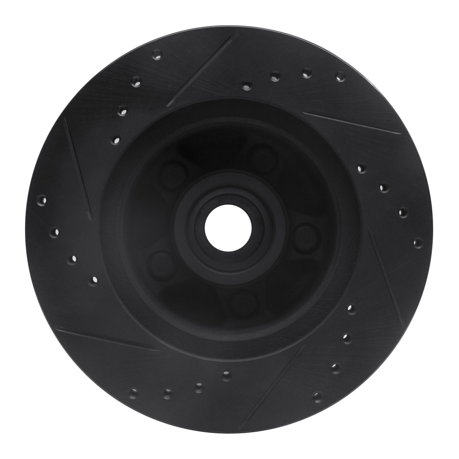 DYN 633-56008R DFC Brake Rotor - Drilled and Slotted - Black - Image 2