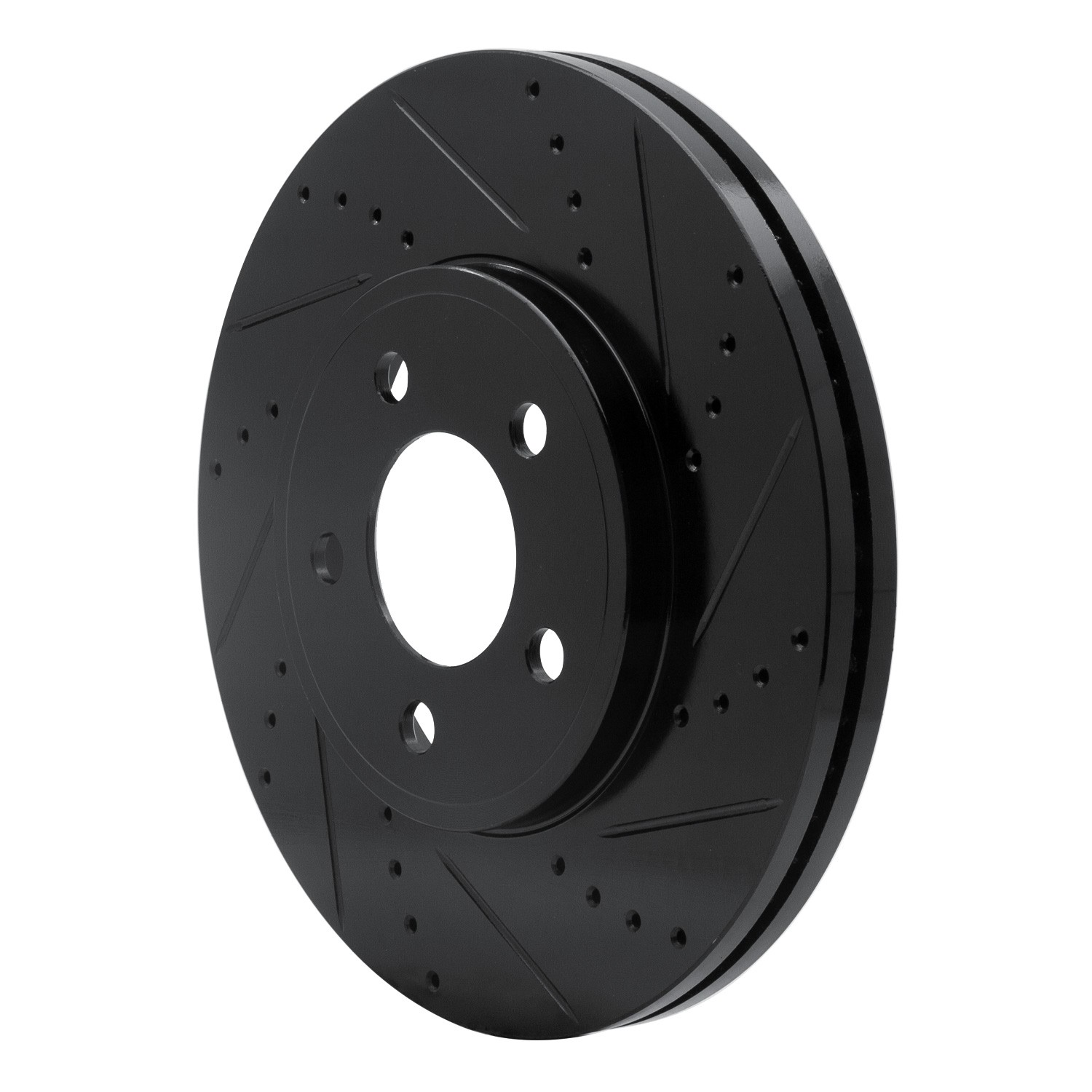DYN 633-56019R DFC Brake Rotor - Drilled and Slotted - Black